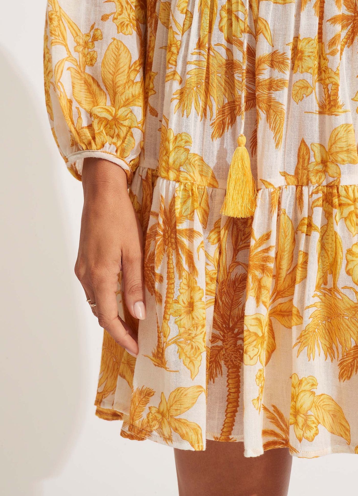 Castaway Tier Dress - Tuscan Sun - TuscanSun view 5