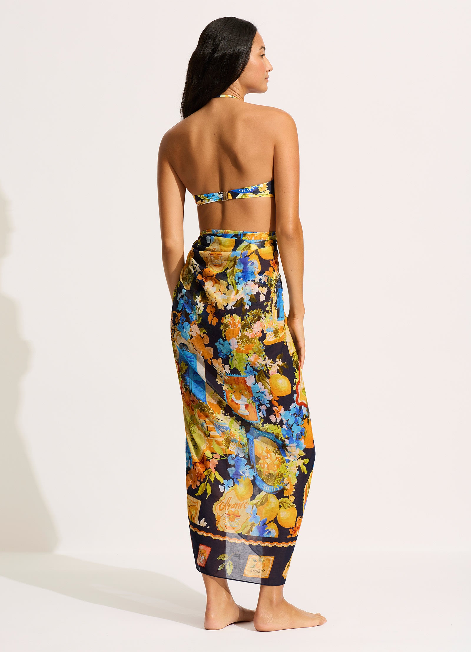 Ciao Bella Ciao Bella Sarong - True Navy - True Navy view 2