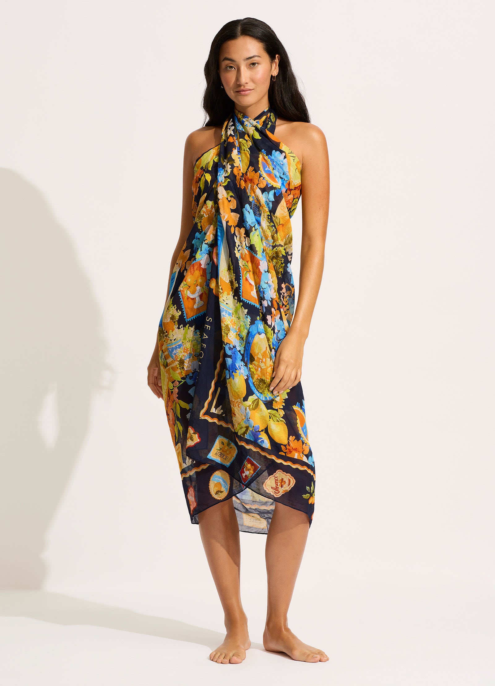 Ciao Bella Ciao Bella Sarong - True Navy - True Navy view 4