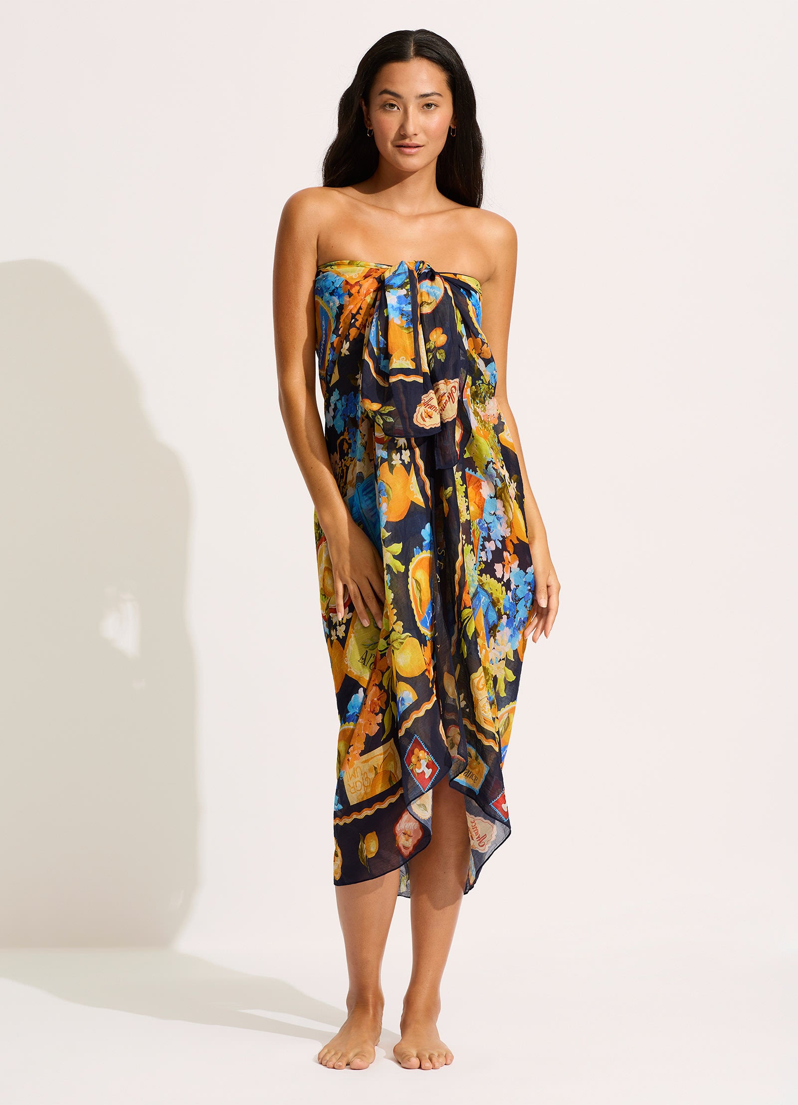 Ciao Bella Ciao Bella Sarong - True Navy - True Navy view 6