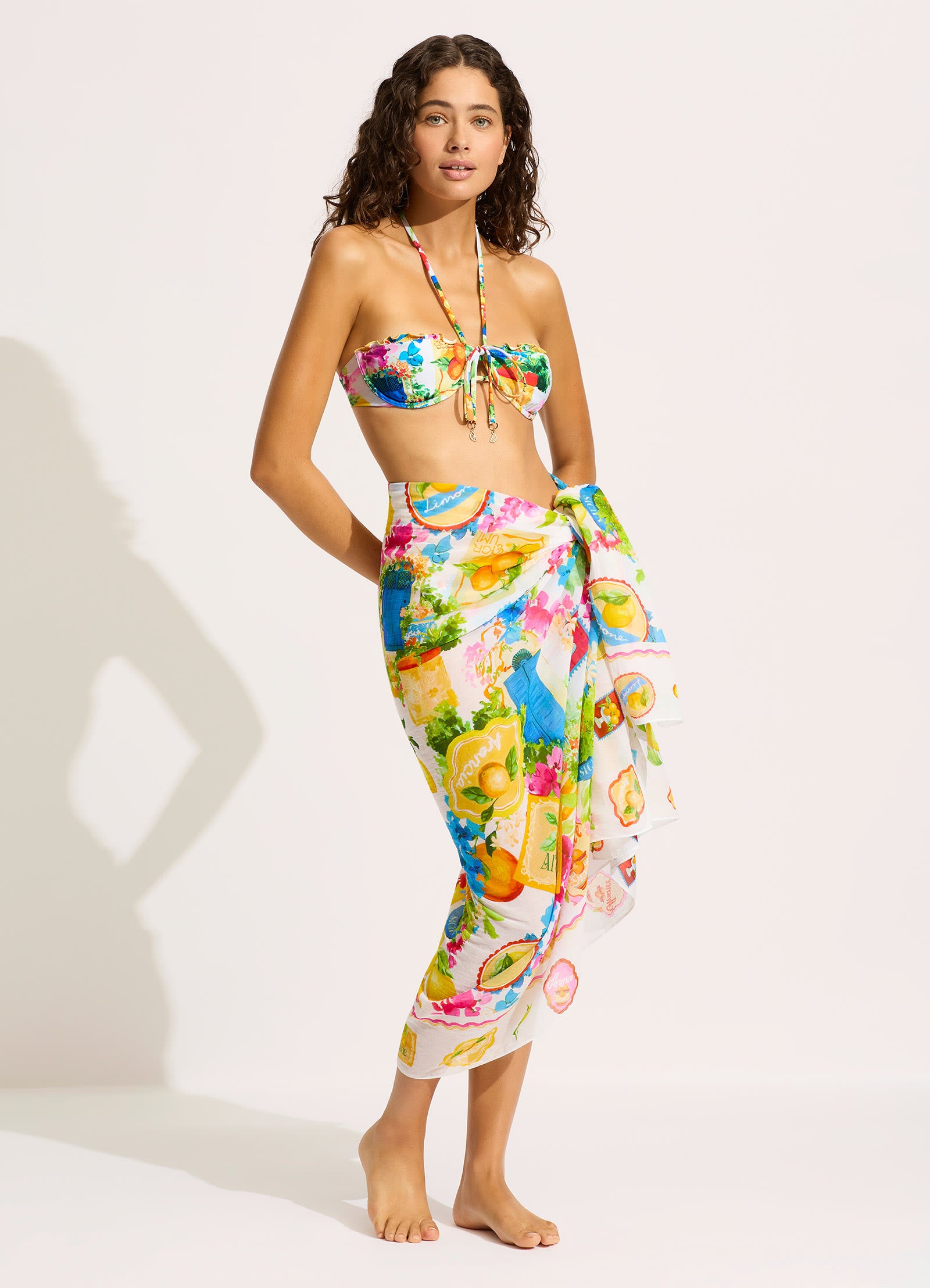 Ciao Bella Ciao Bella Sarong - White - White view 2