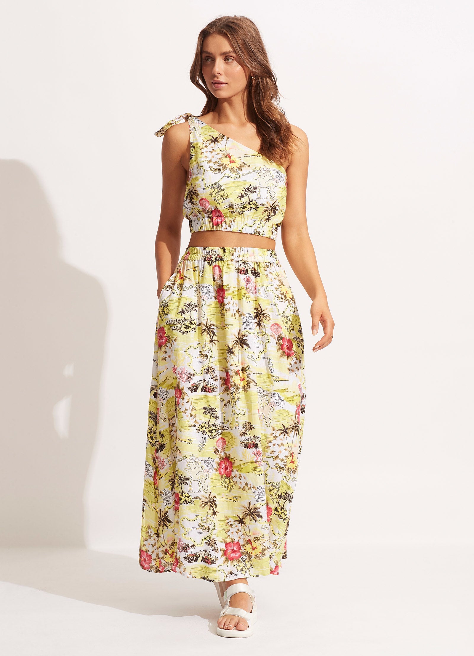 Coast To Coast One ShoulderTop - Wild Lime - Wild Lime view 3