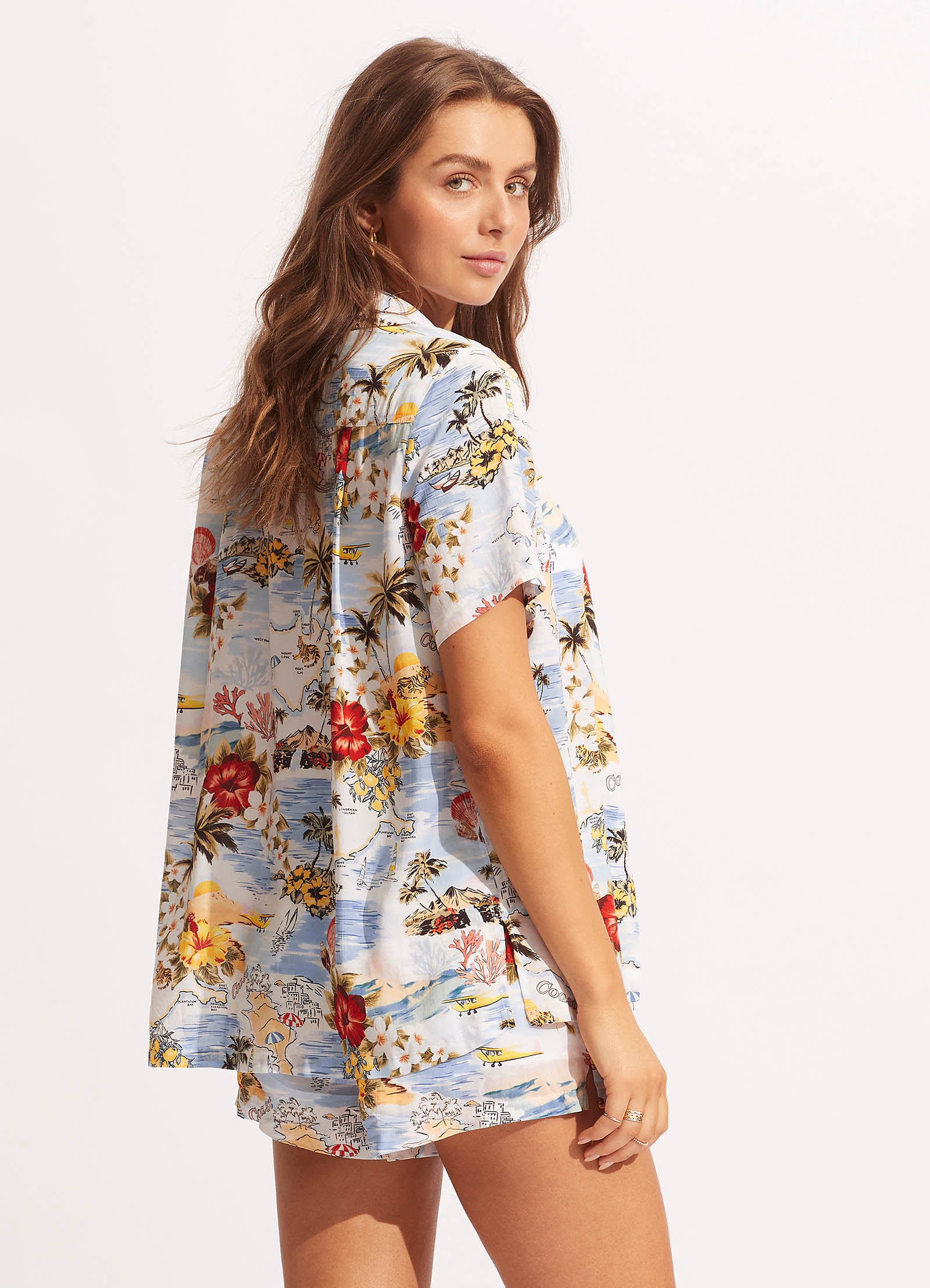 Coast To Coast Resort Shirt - Powder Blue - Powder Blue view 4