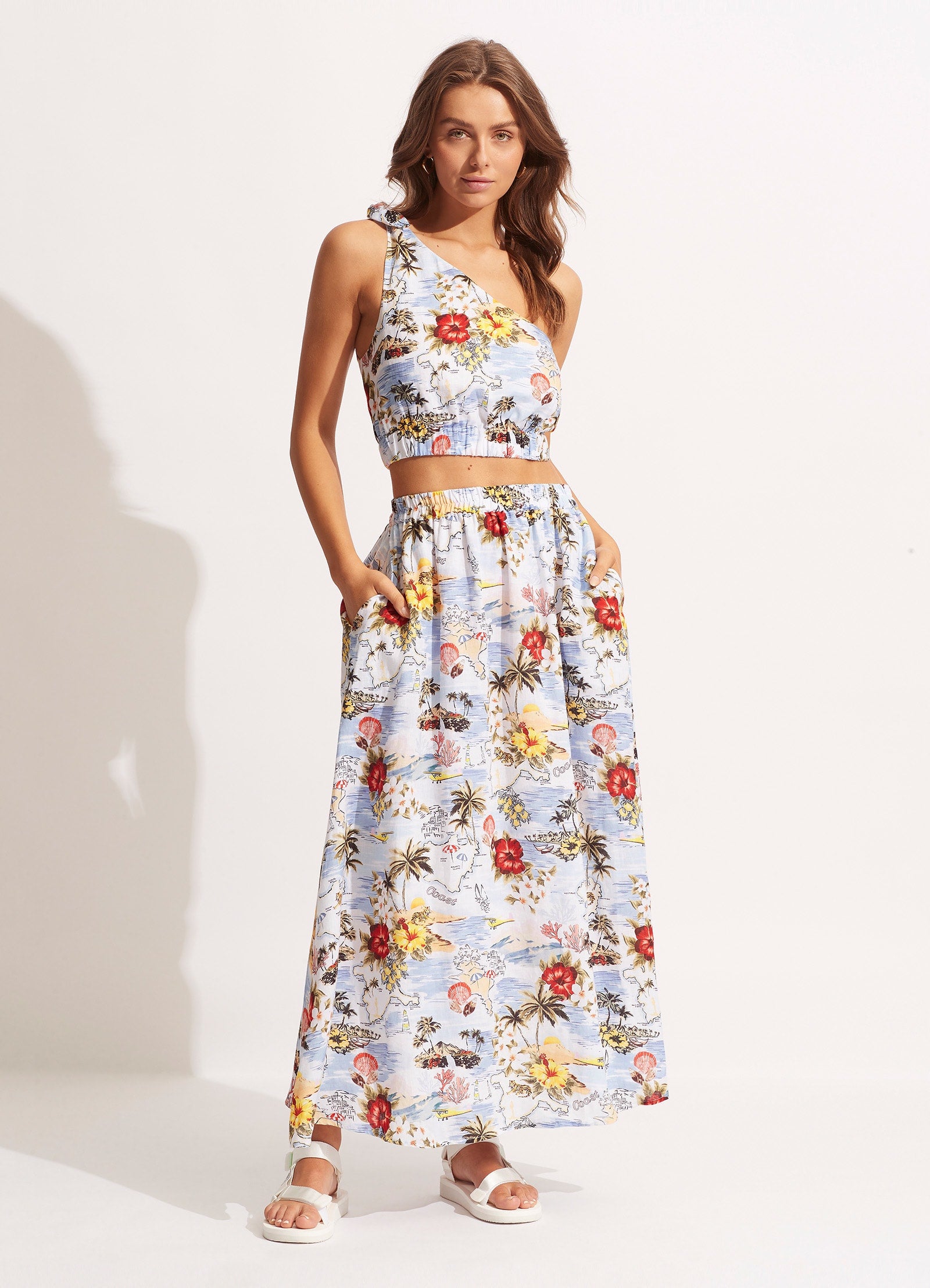 Coast To Coast Skirt - Powder Blue - Powder Blue