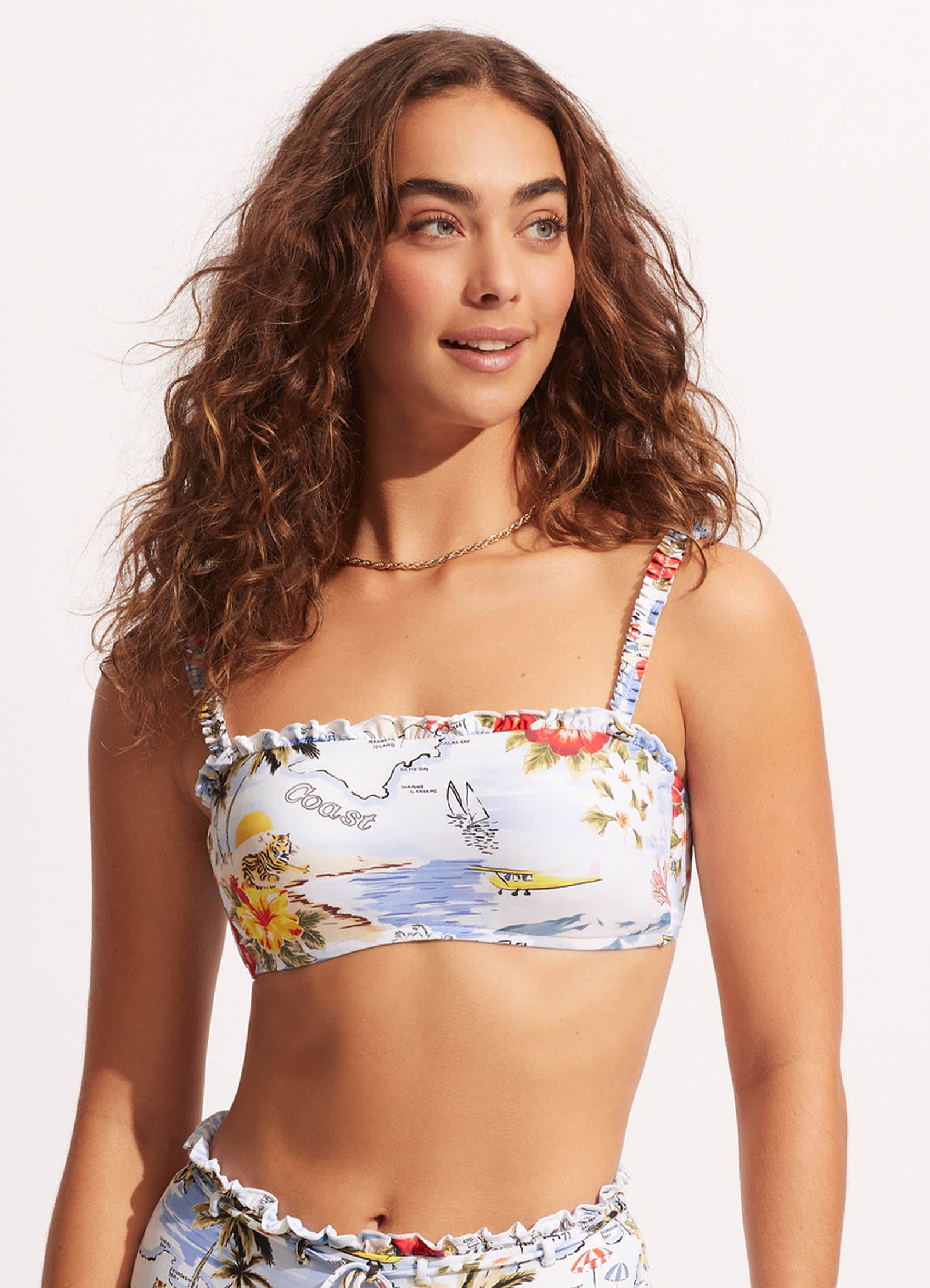 Coast To Coast Tank Bra - Powder Blue - Powder Blue view 2