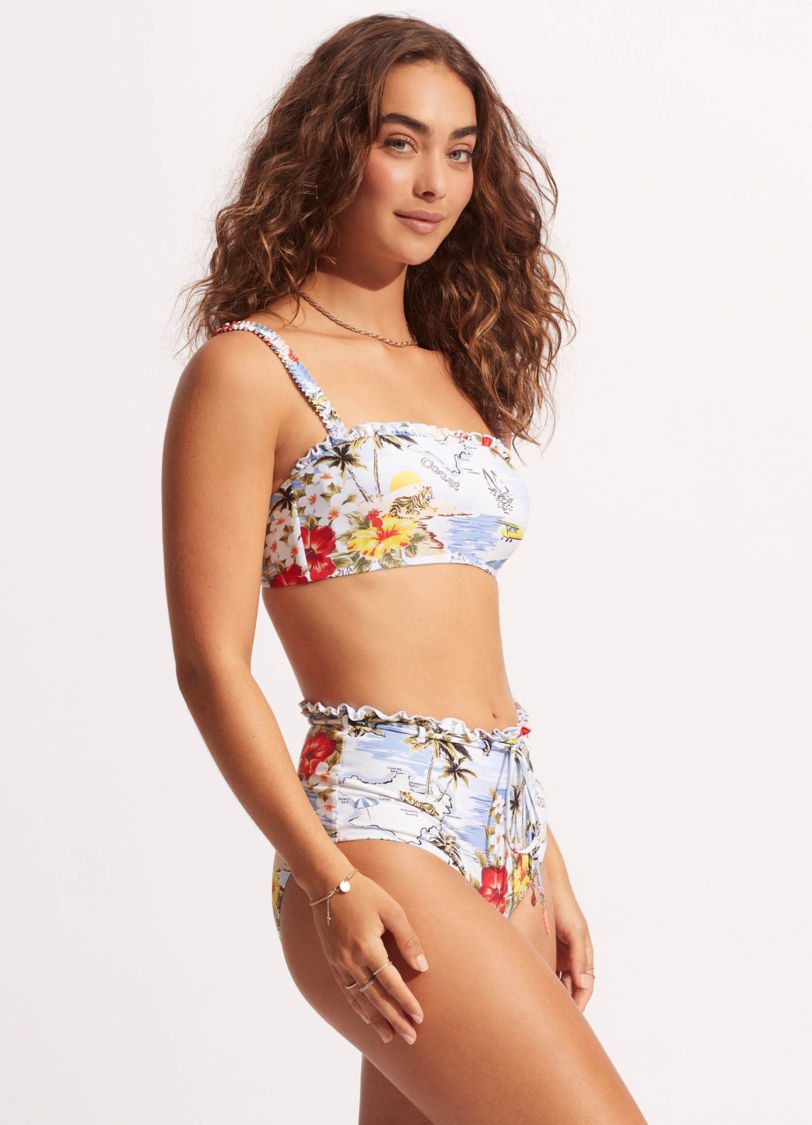Coast To Coast Tank Bra - Powder Blue - Powder Blue view 3