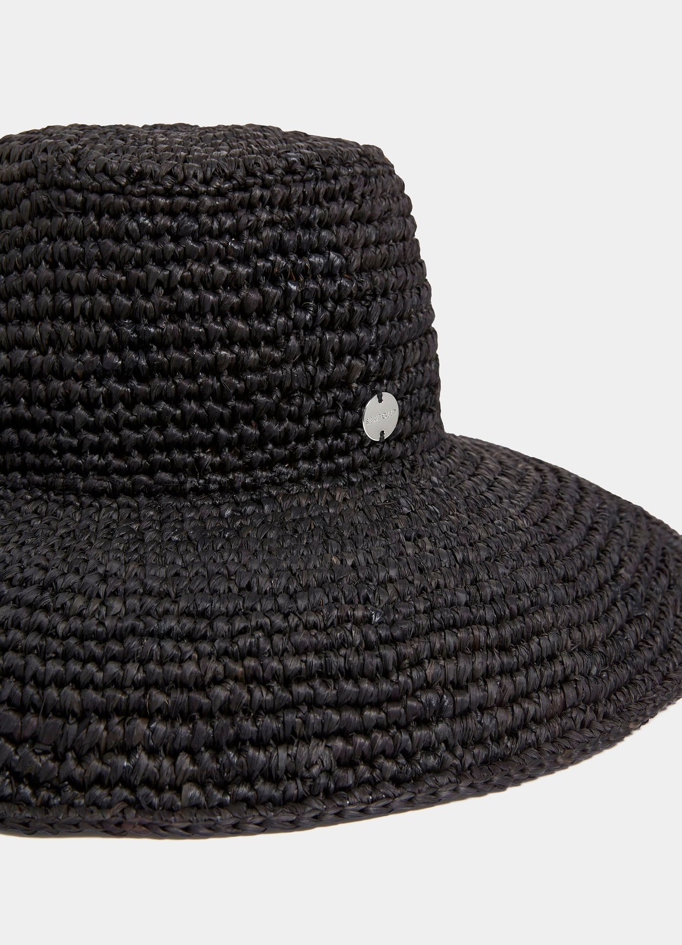 Coastal Raffia Hat - Black - Black view 3