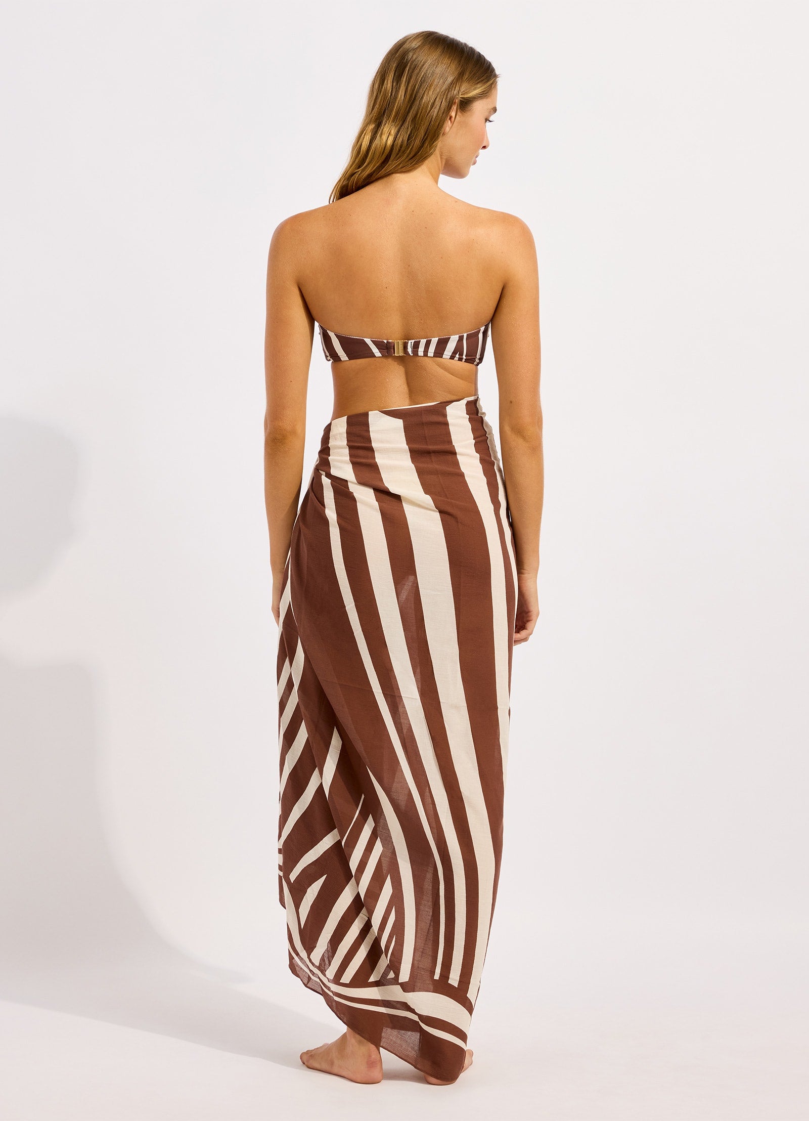 Coastline Sarong - Cocoa view 3