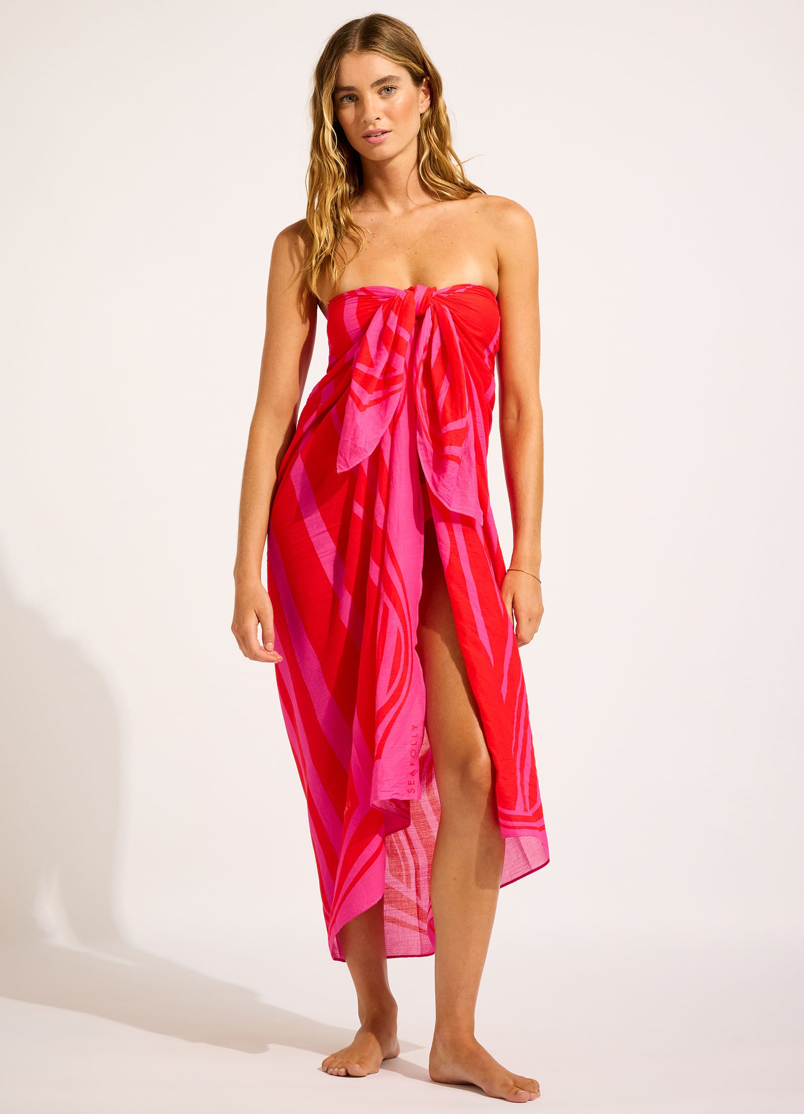 Coastline Sarong - Flame view 6