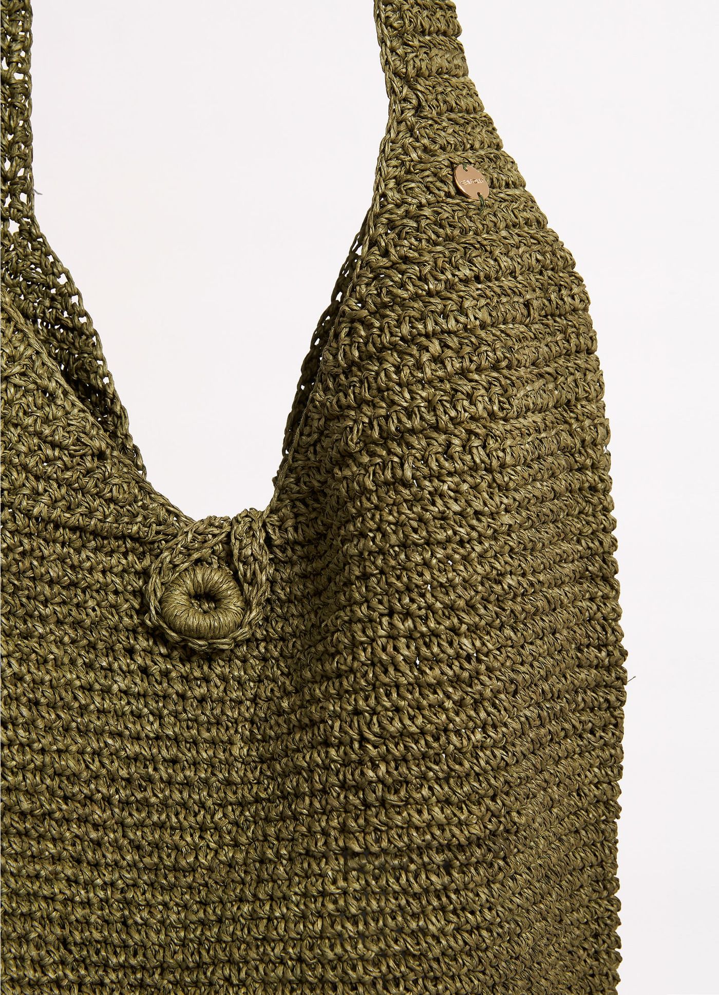 Cocoon Woven Tote - Olive - Olive view 3