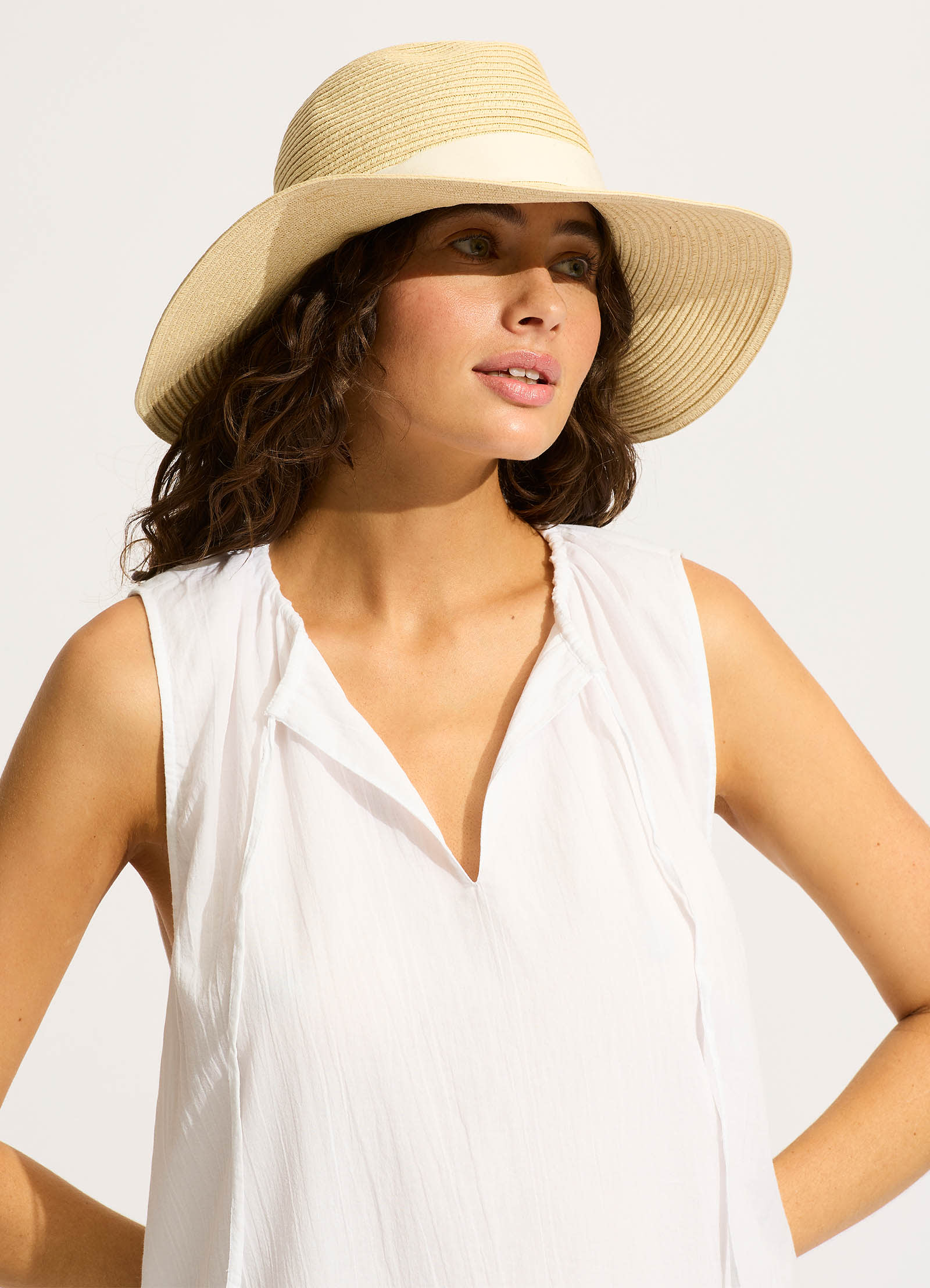 Collapsible Fedora - Natural - Natural