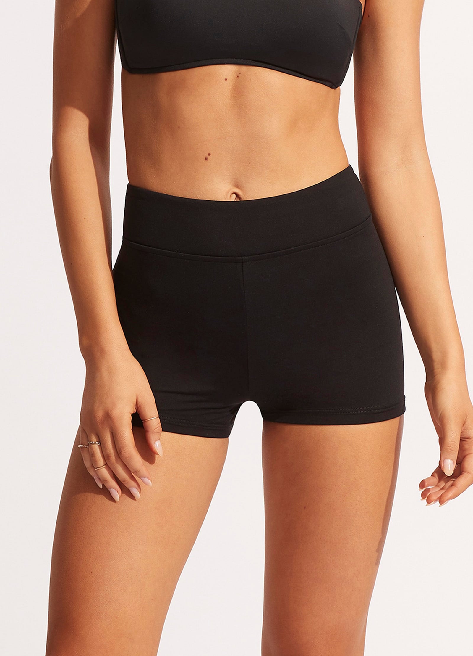 Collective Boyleg Bikini Bottom - Black - Black view 2
