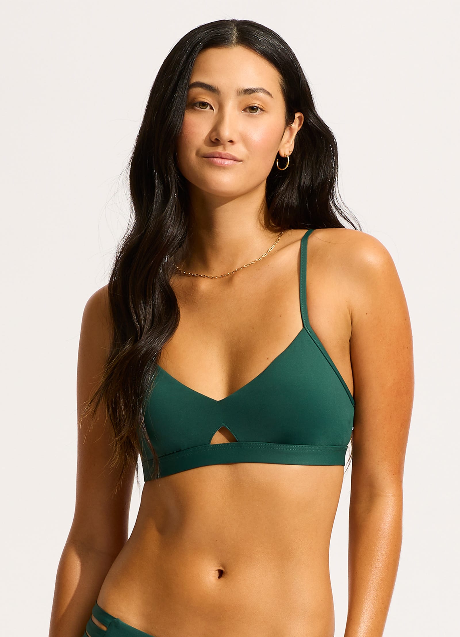 Collective  Bralette Bikini Top - Evergreen view 5