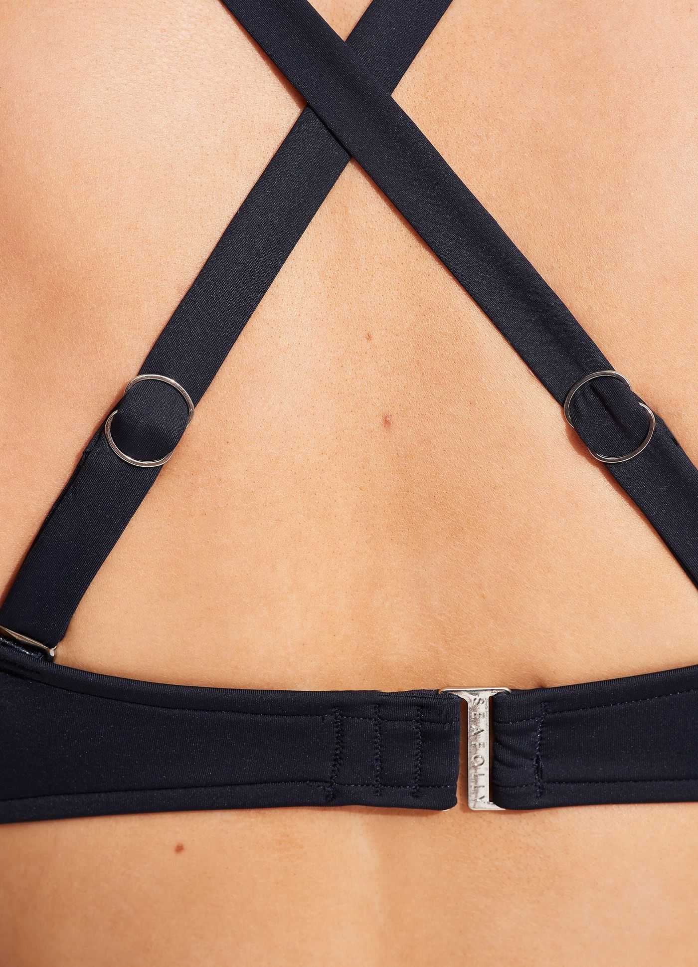 Collective DD Double Wrap Front Bra - True Navy - True Navy view 5