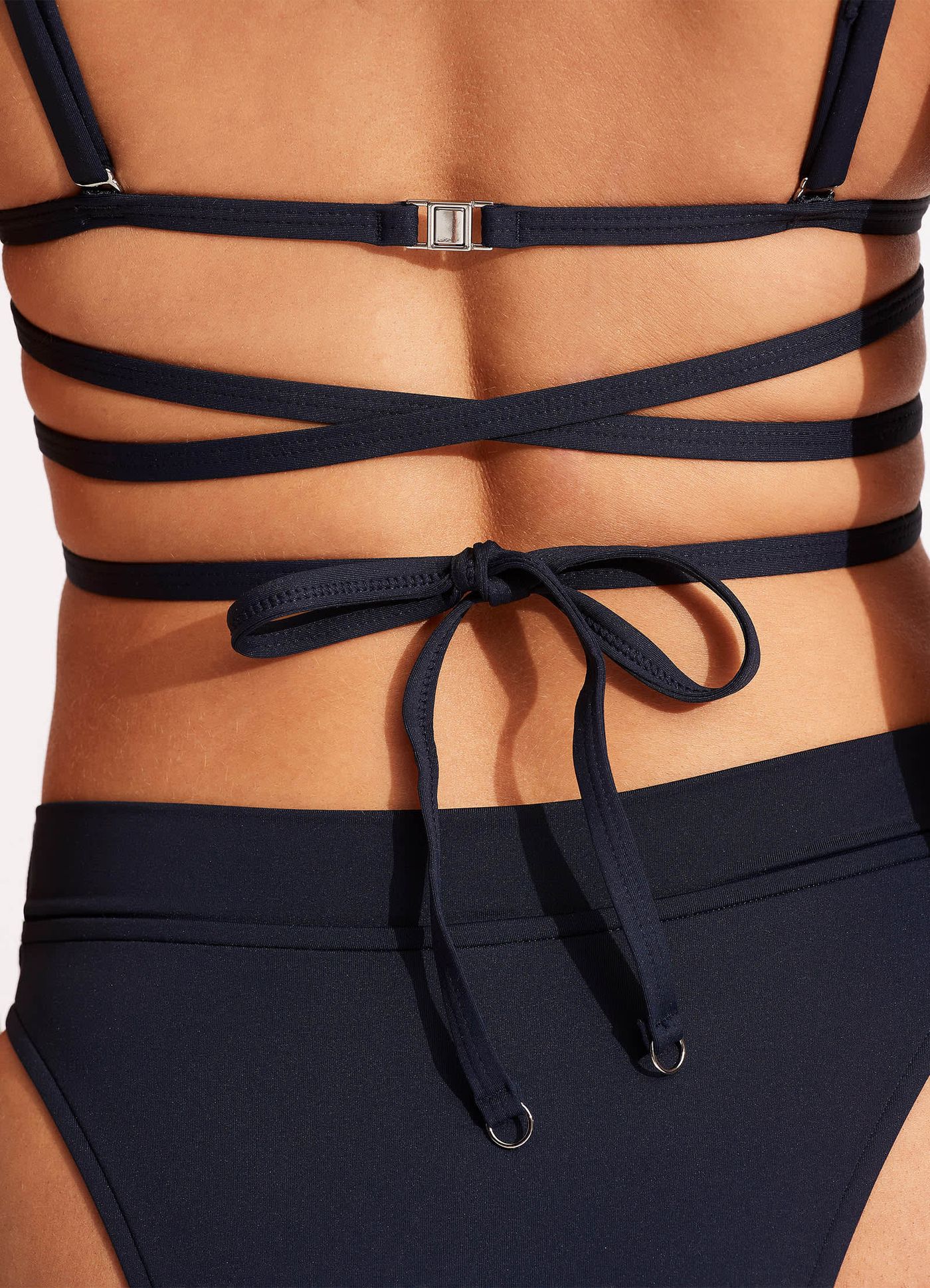 Collective Triangle Bikini Top - True Navy - True Navy view 6