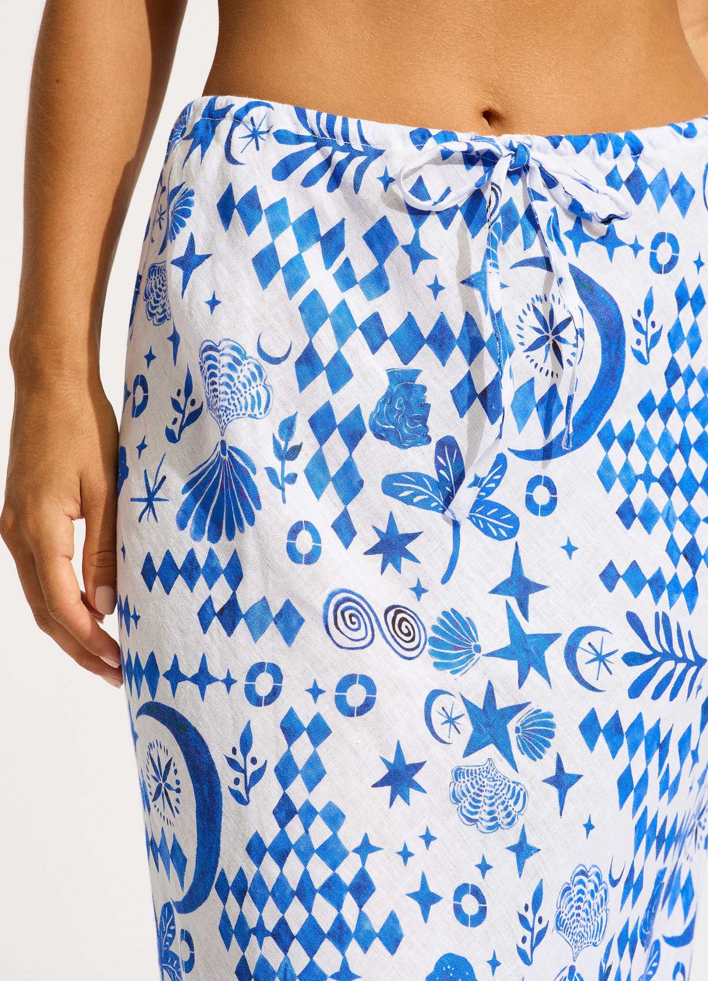 Corfu Maxi Skirt - Azure - Azure view 5