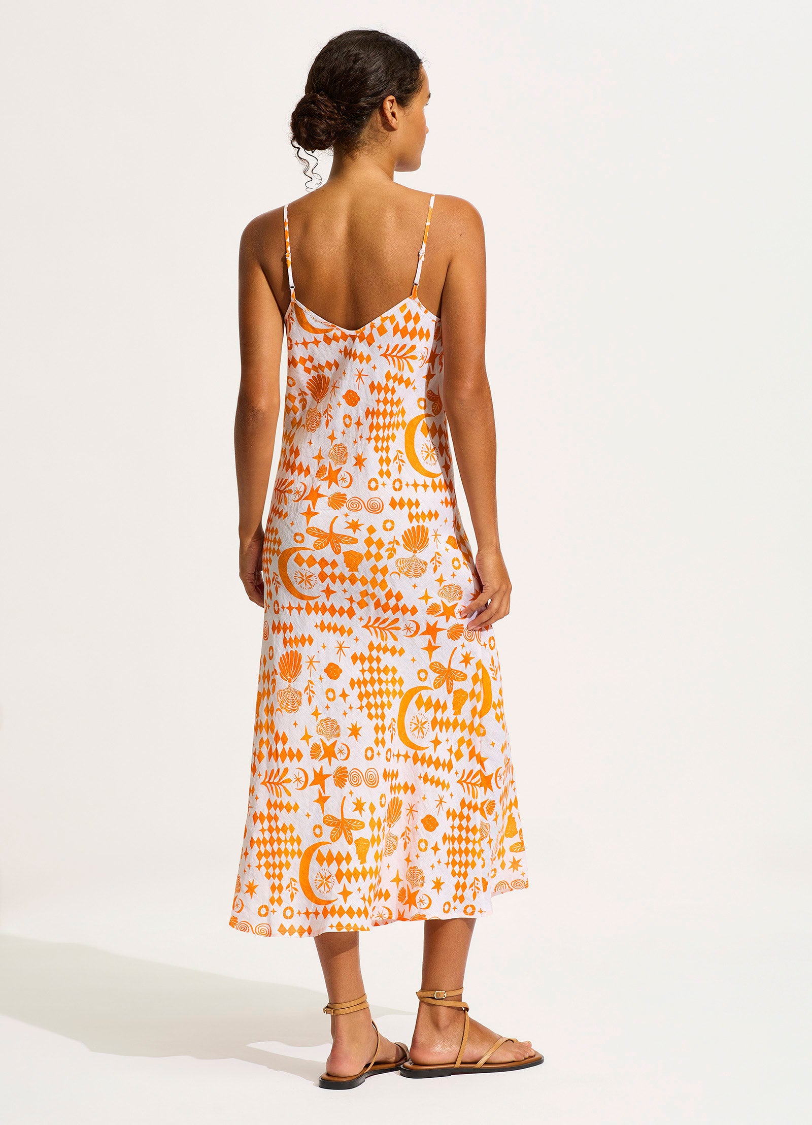 Corfu Midi Dress - Turmeric - Turmeric view 3
