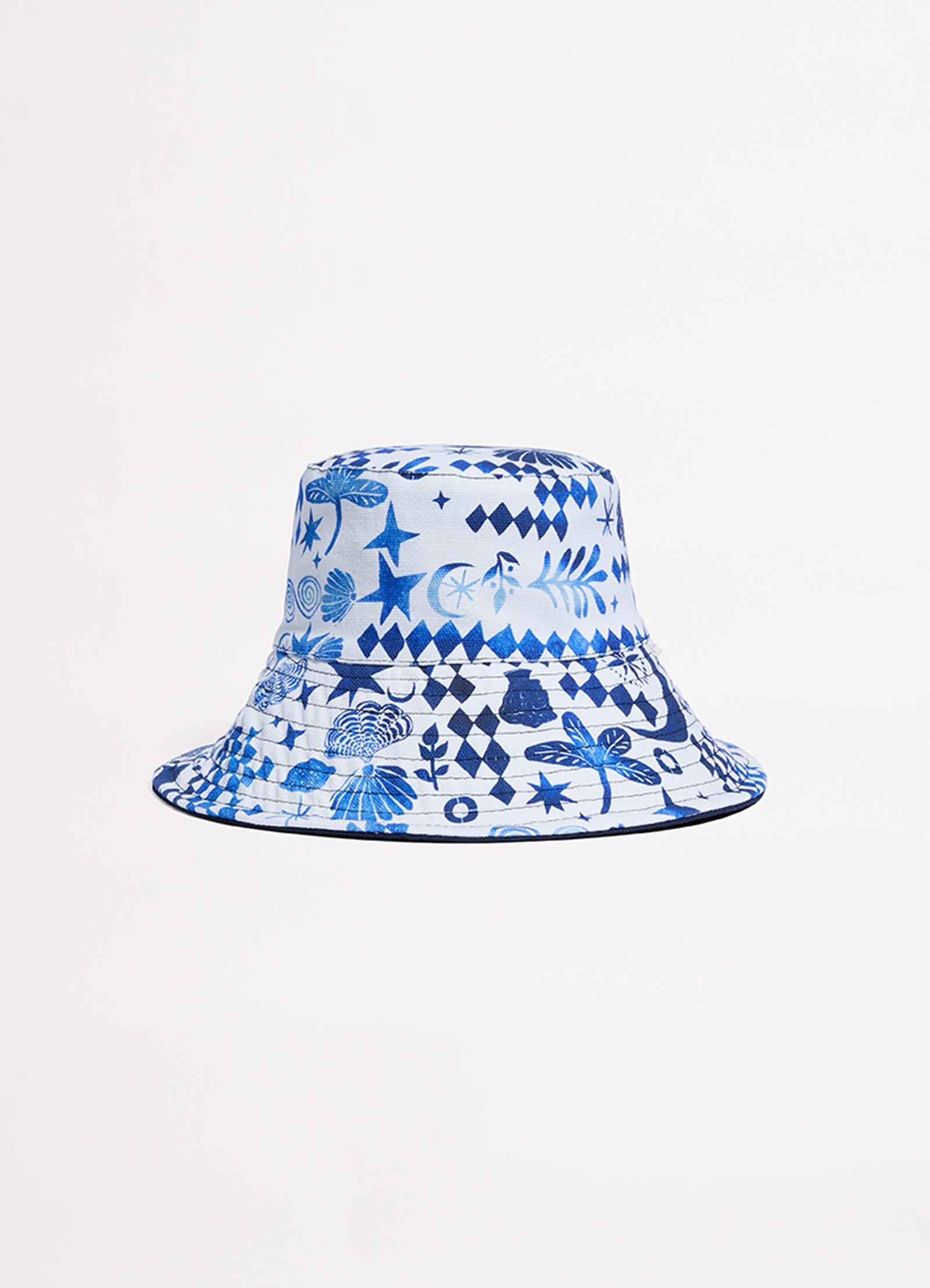 Corfu Reversible Bucket Hat - Azure - Azure view 3