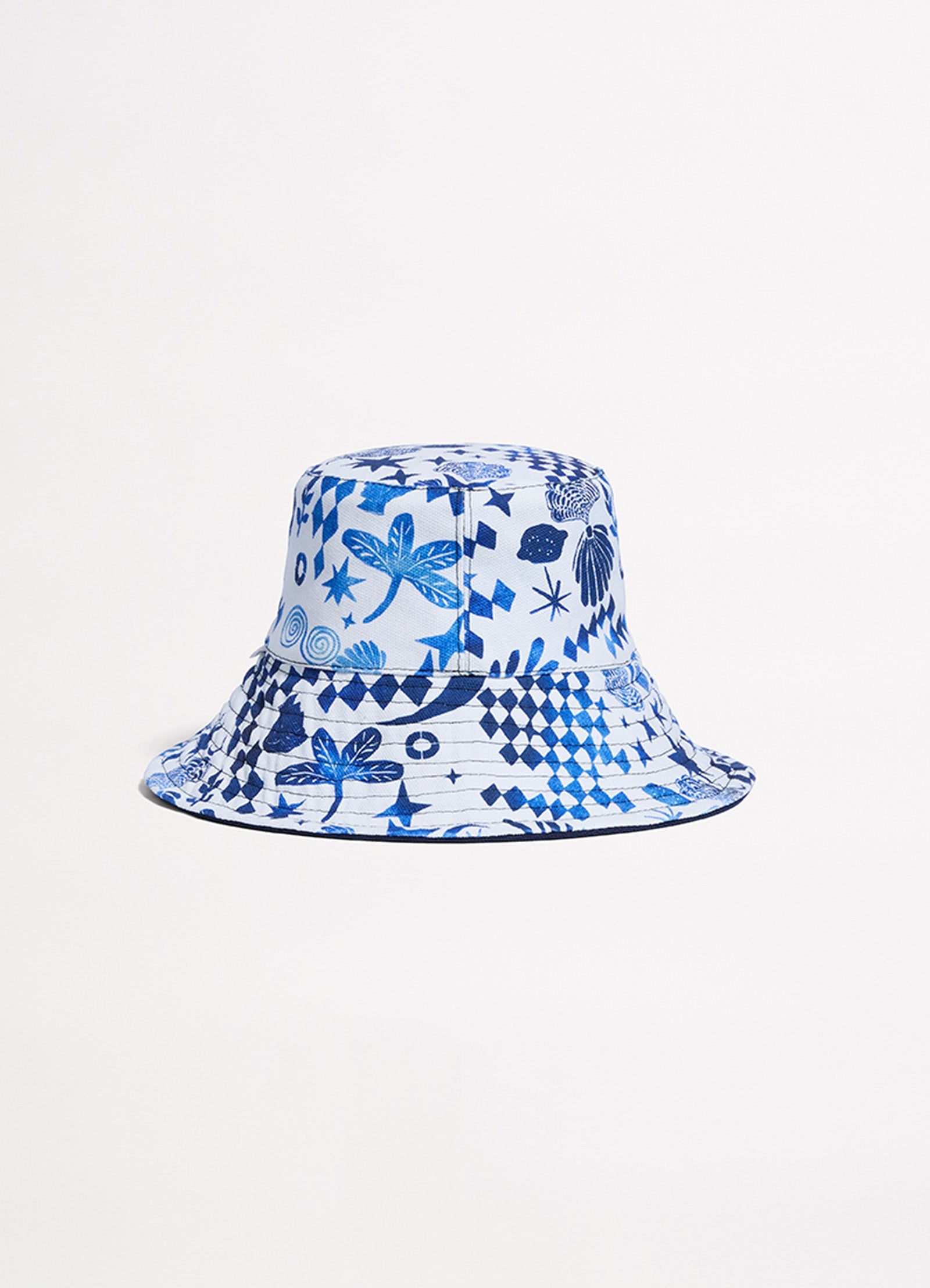Corfu Reversible Bucket Hat - Azure - Azure view 4