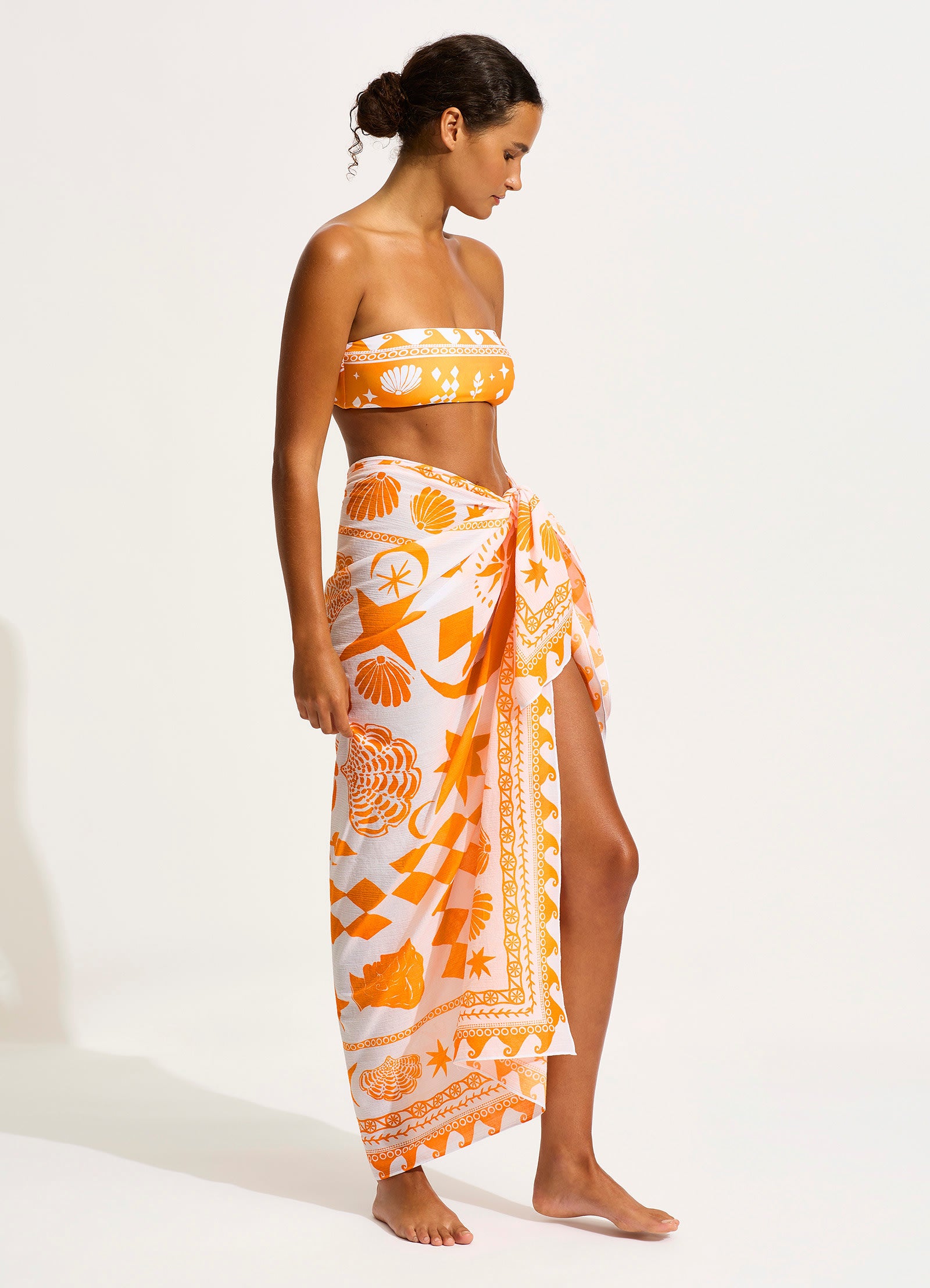 Corfu Sarong - Turmeric - Turmeric view 2