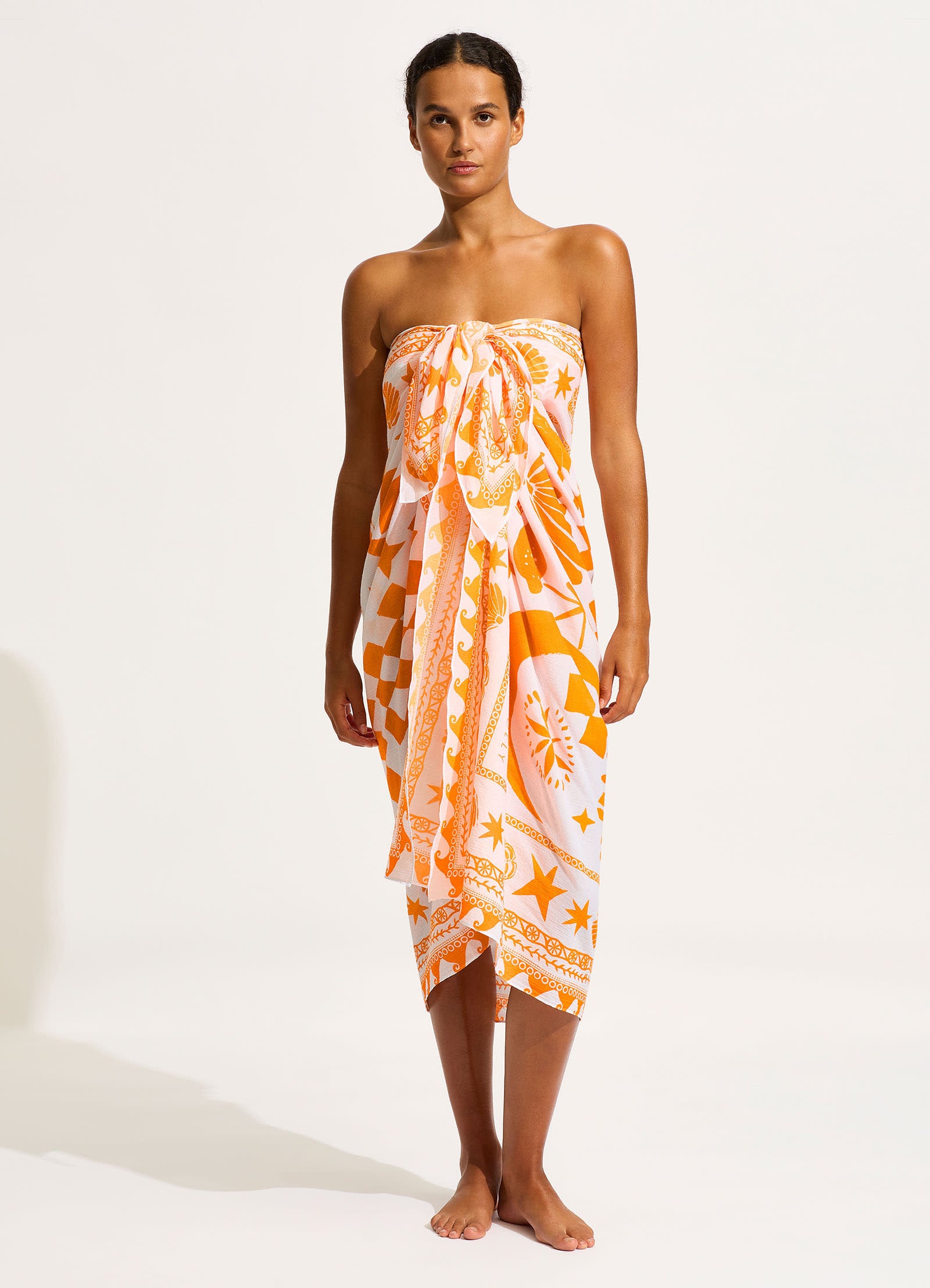 Corfu Sarong - Turmeric - Turmeric view 5