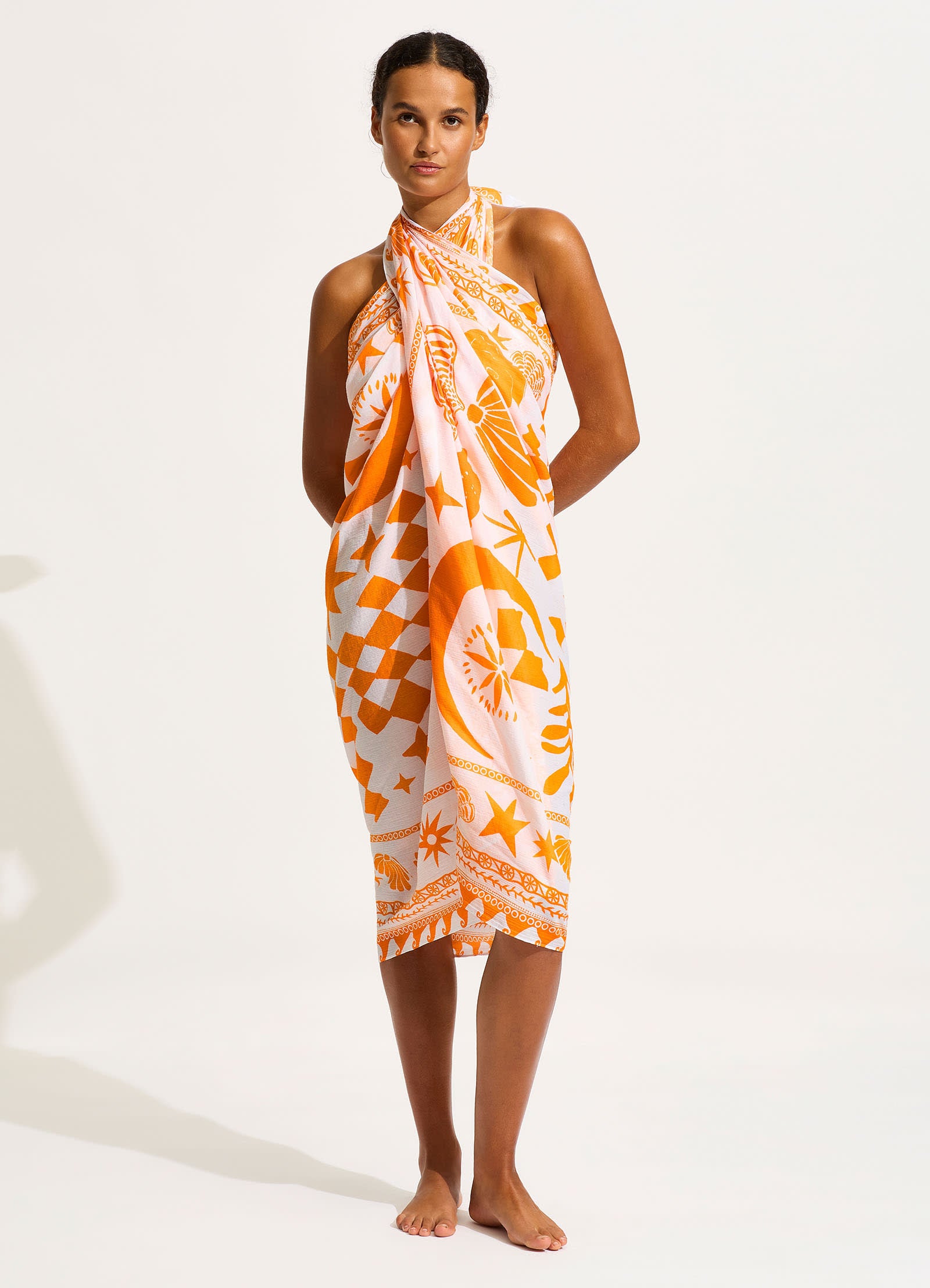 Corfu Sarong - Turmeric - Turmeric view 6
