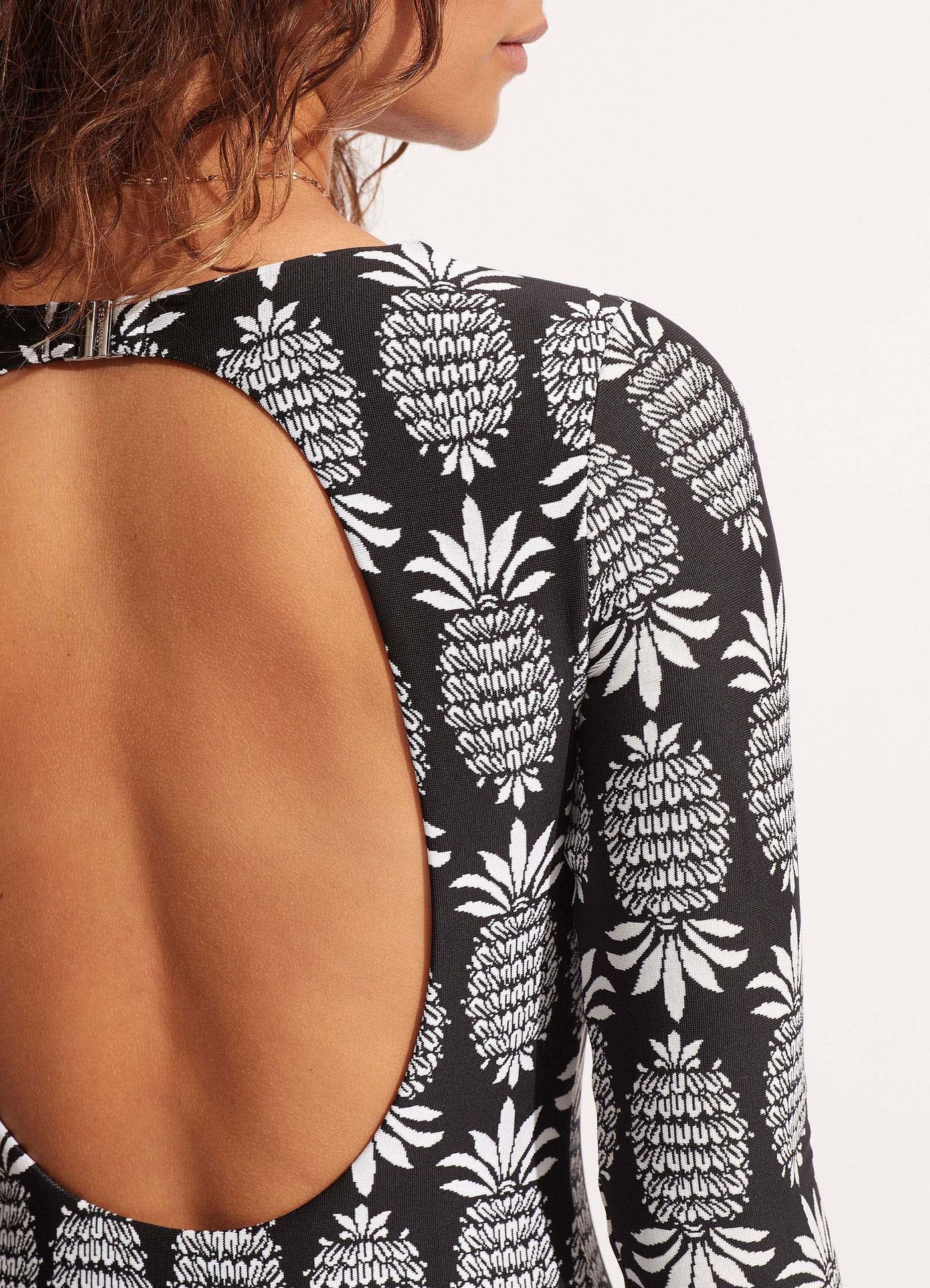 Corsica V Neck Long Sleeve Surfsuit - Black - Black view 4