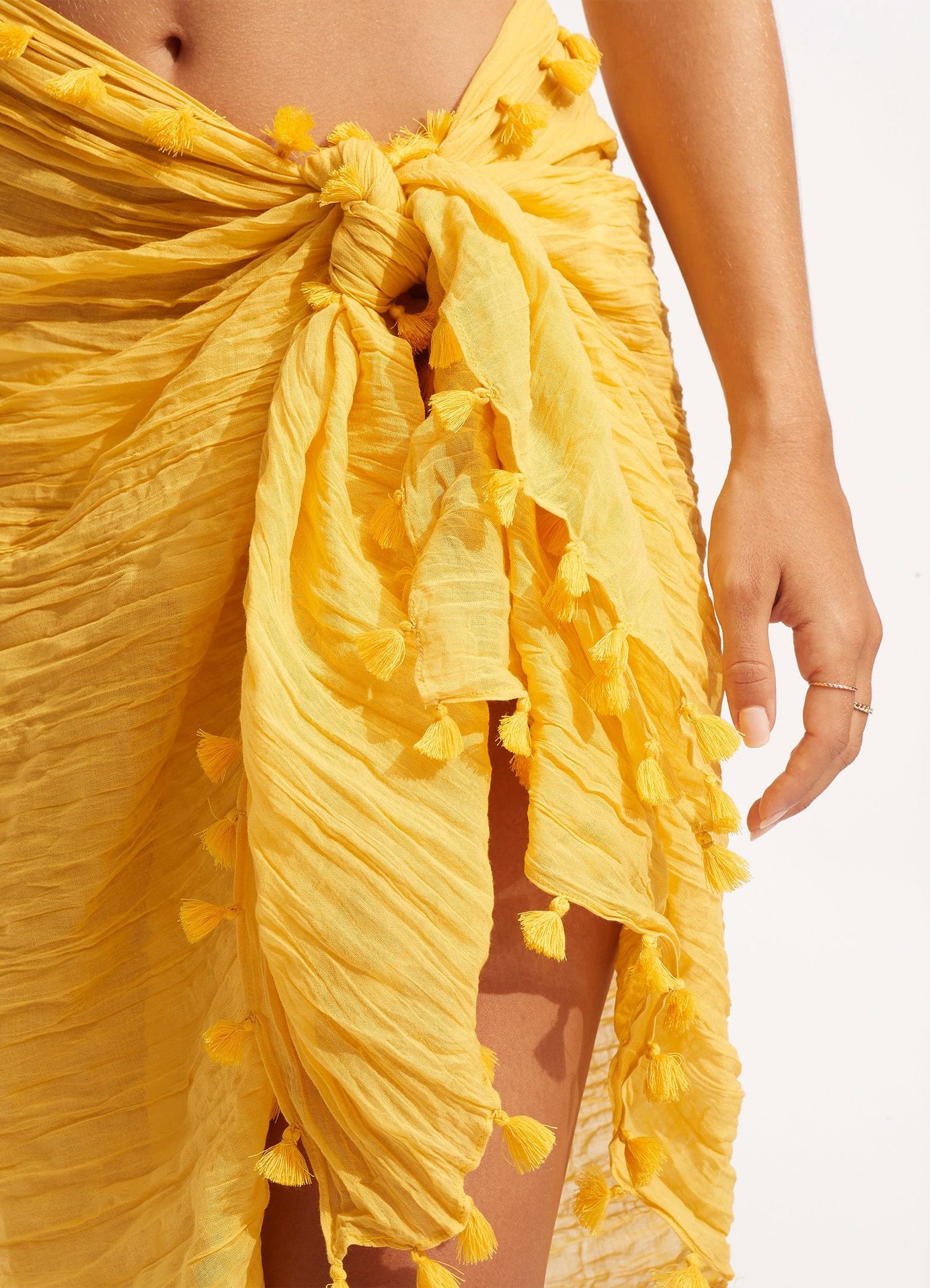 Cotton Gauze Sarong - Tuscan Sunset - Tuscan Sunset view 5