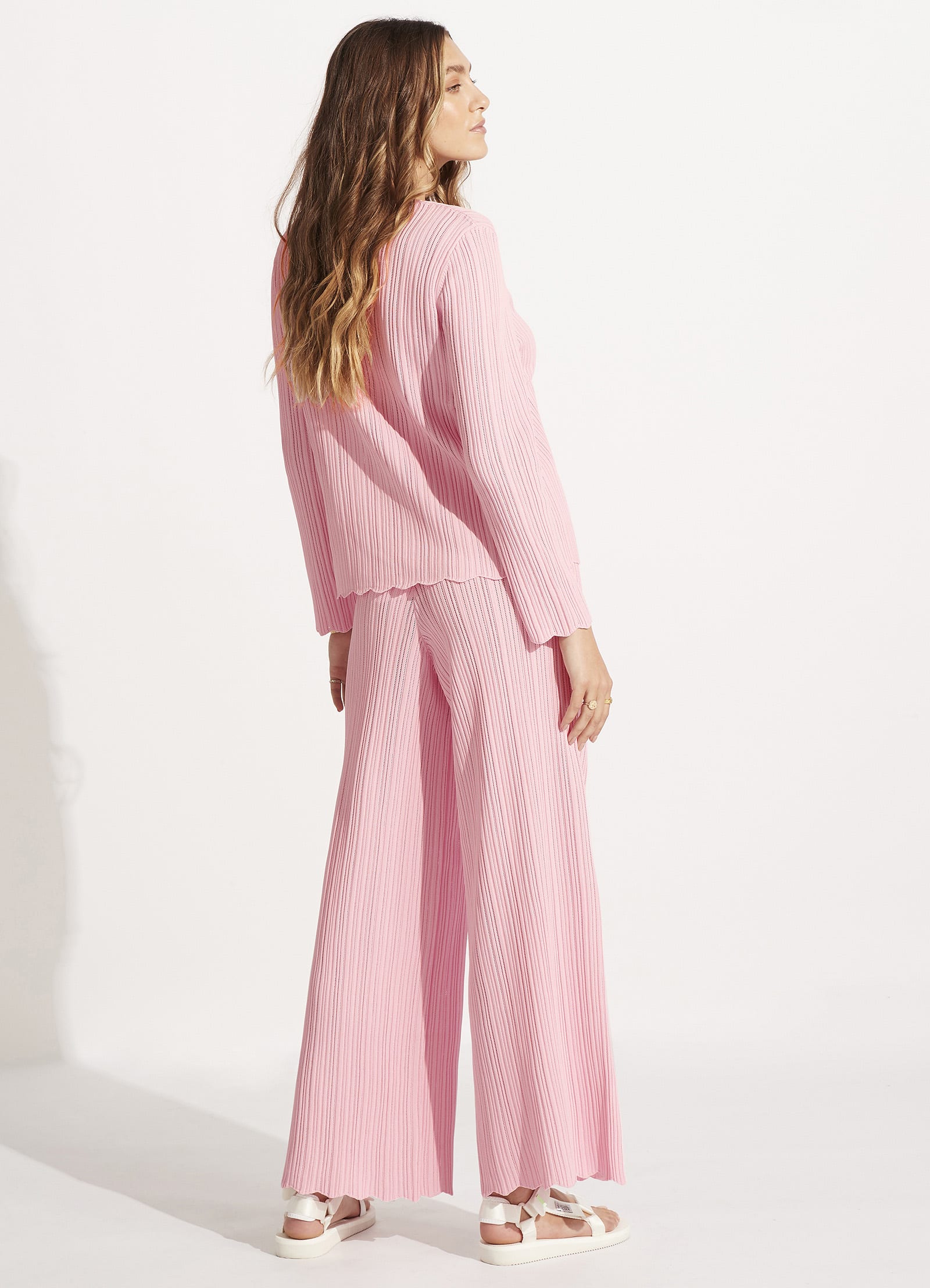 Crochet Knit Pant - Parfait Pink - Parfait Pink view 4