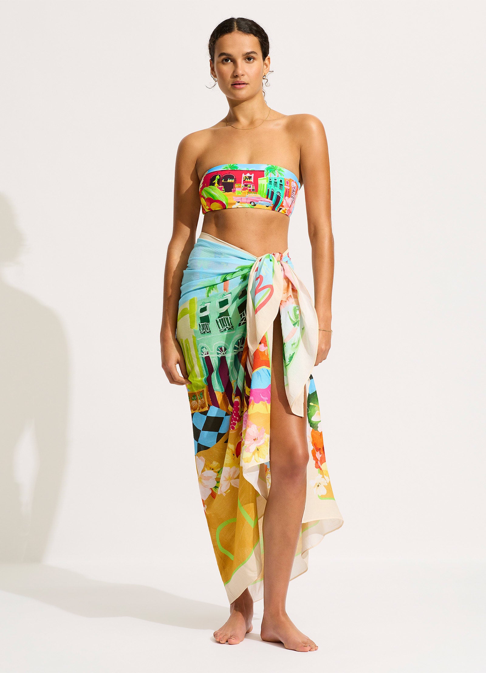 Cuba Sarong - Turquoise - Turquoise