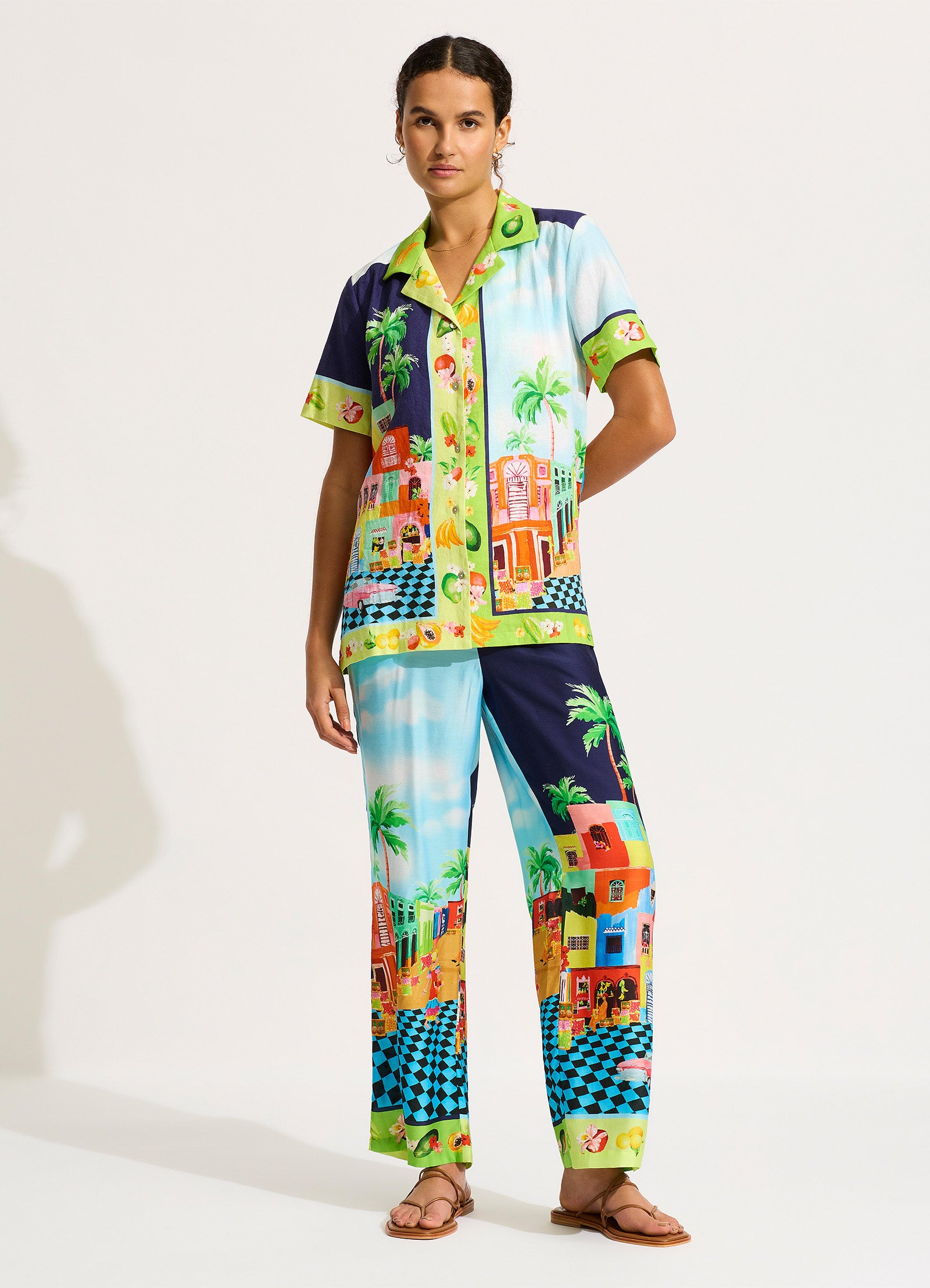 Cuba Shirt - Turquoise - Turquoise