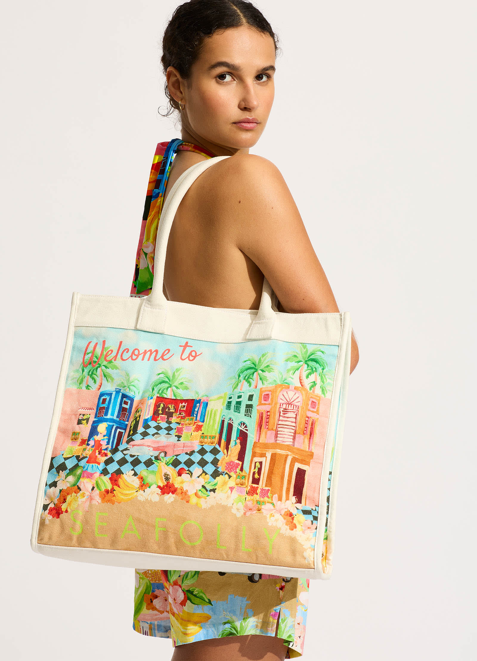 Cuba Tote Bag - Turquoise - Turquoise