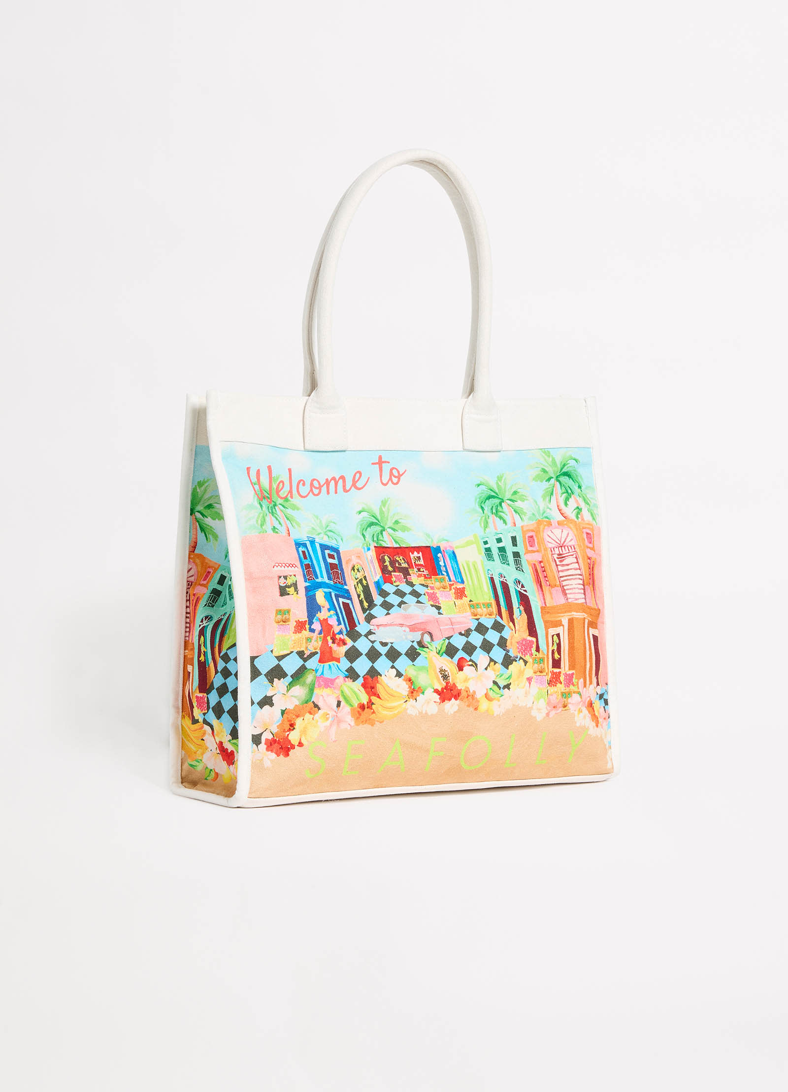 Cuba Tote Bag - Turquoise - Turquoise view 2