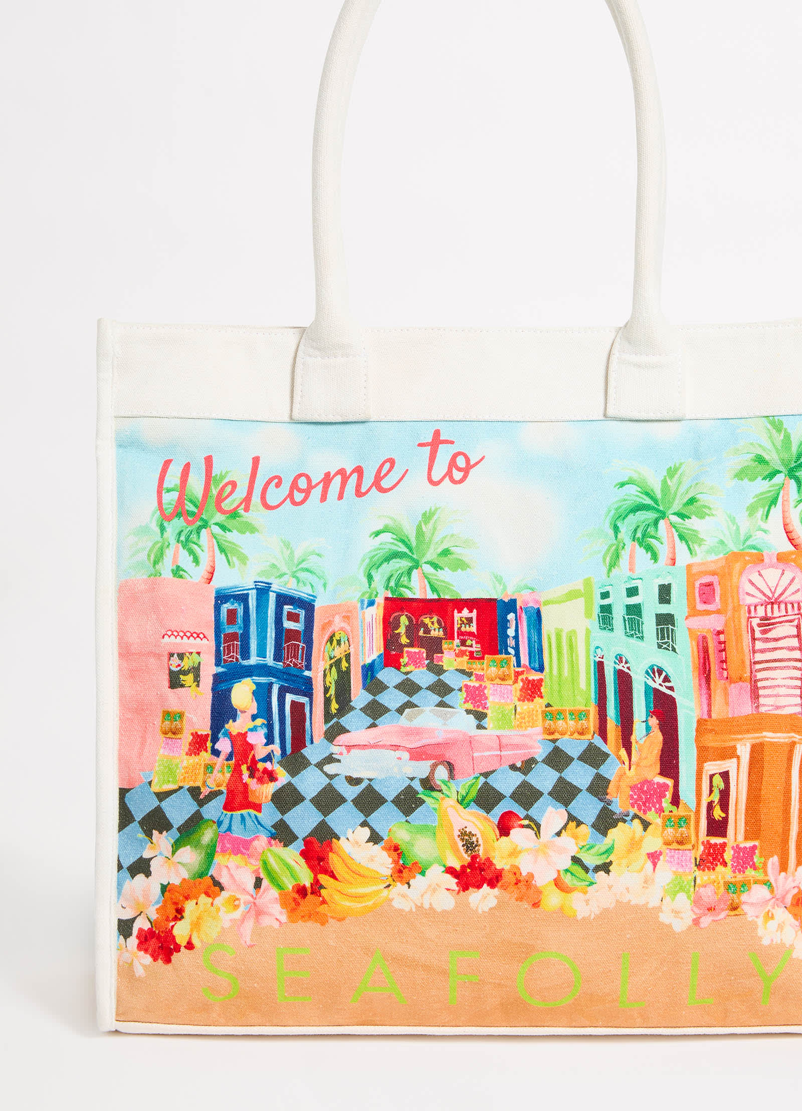 Cuba Tote Bag - Turquoise - Turquoise view 3