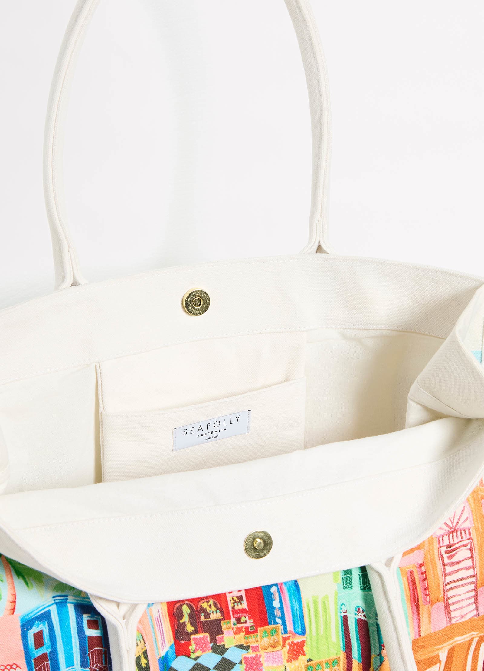 Cuba Tote Bag - Turquoise - Turquoise view 4