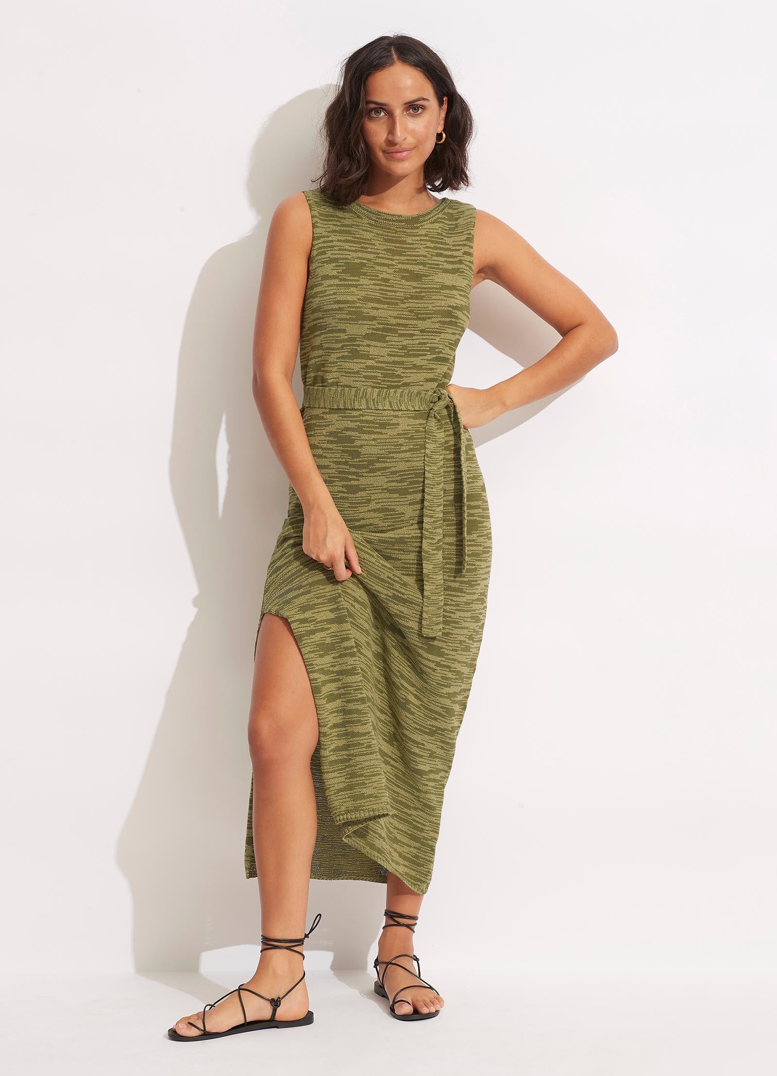 Daybreak Knit Dress  - Olive - Olive
