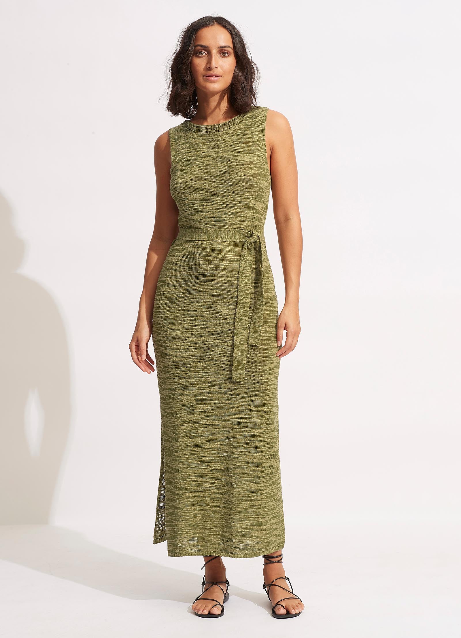 Daybreak Knit Dress  - Olive - Olive view 2