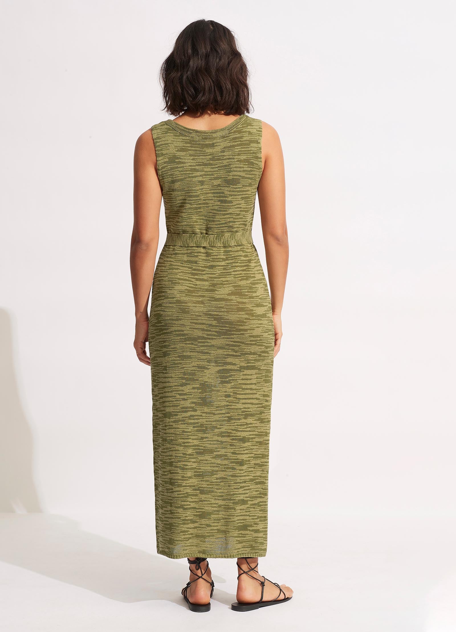 Daybreak Knit Dress  - Olive - Olive view 4