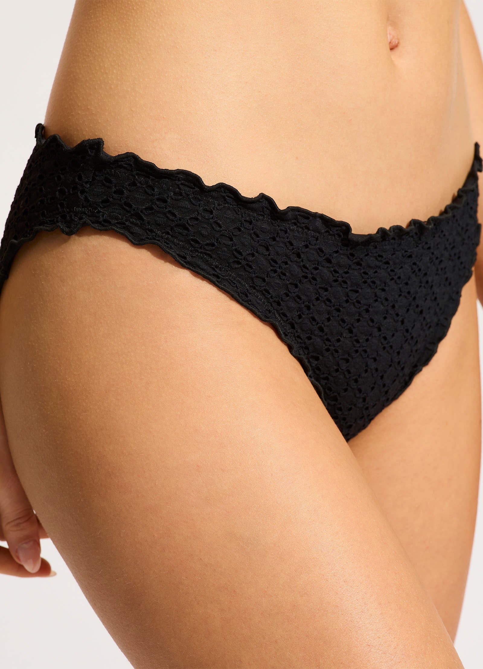 Daydreamer Hipster Bikini Bottom - Black - Black view 5