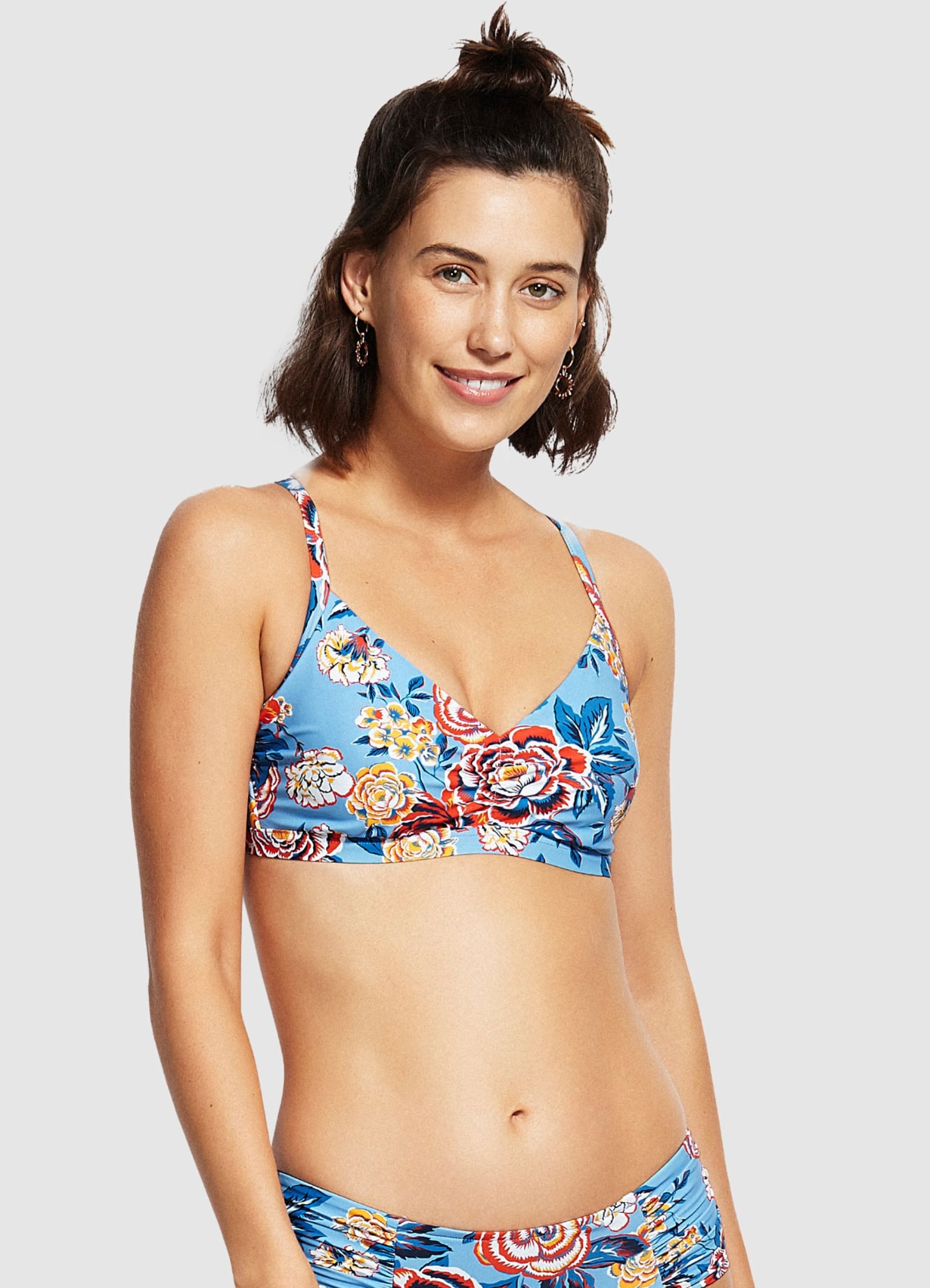 DD Cup Bralette Bikini Top - Chambray - 8 view 2
