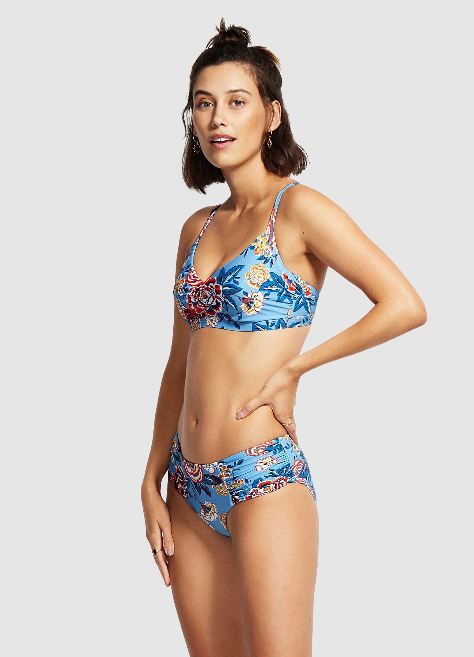 DD Cup Bralette Bikini Top - Chambray - 8 view 3