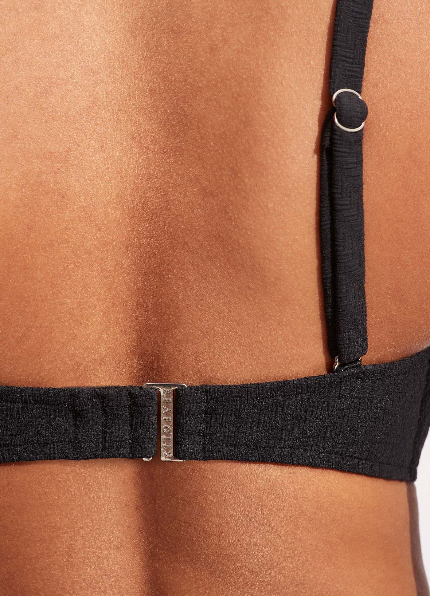 DD Fixed Tri Bra - Black - Black view 5