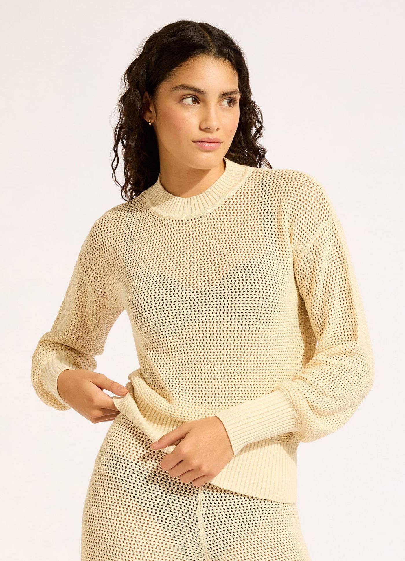 Dunes Knit Jumper - Ecru view 2