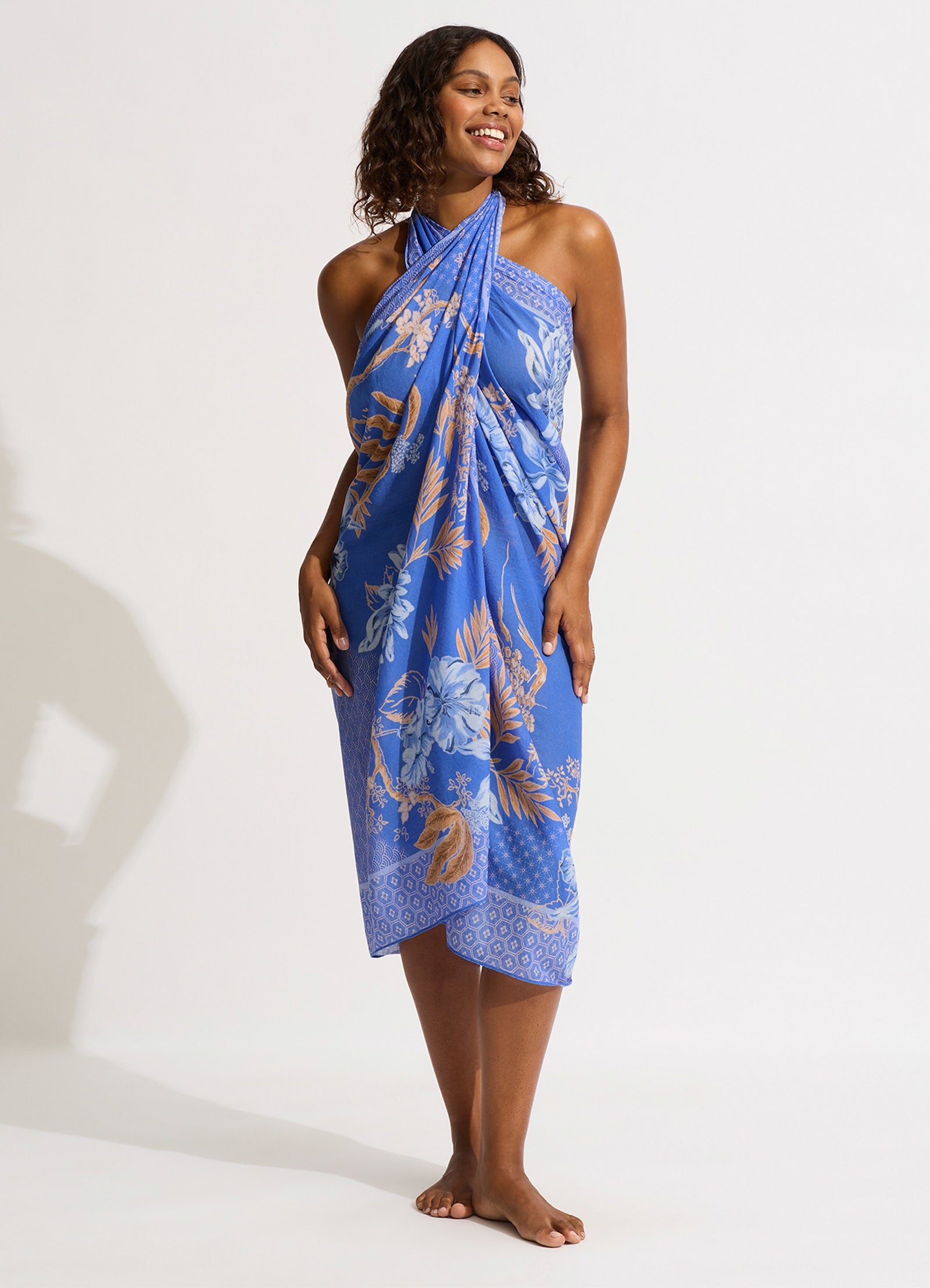 Eden Sarong - Azure - Azure view 7