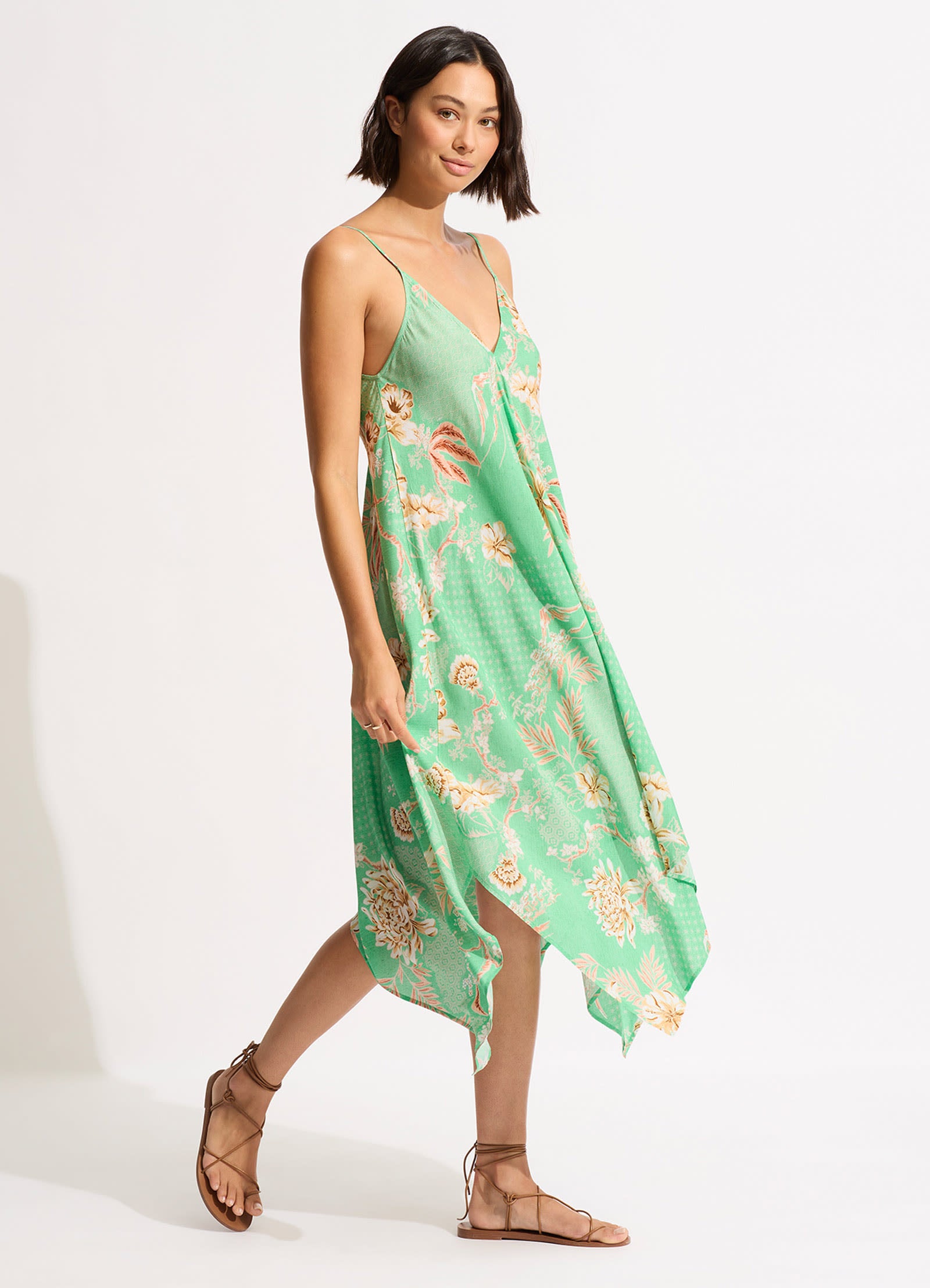 Eden Scarf Dress - Mint - Mint view 2