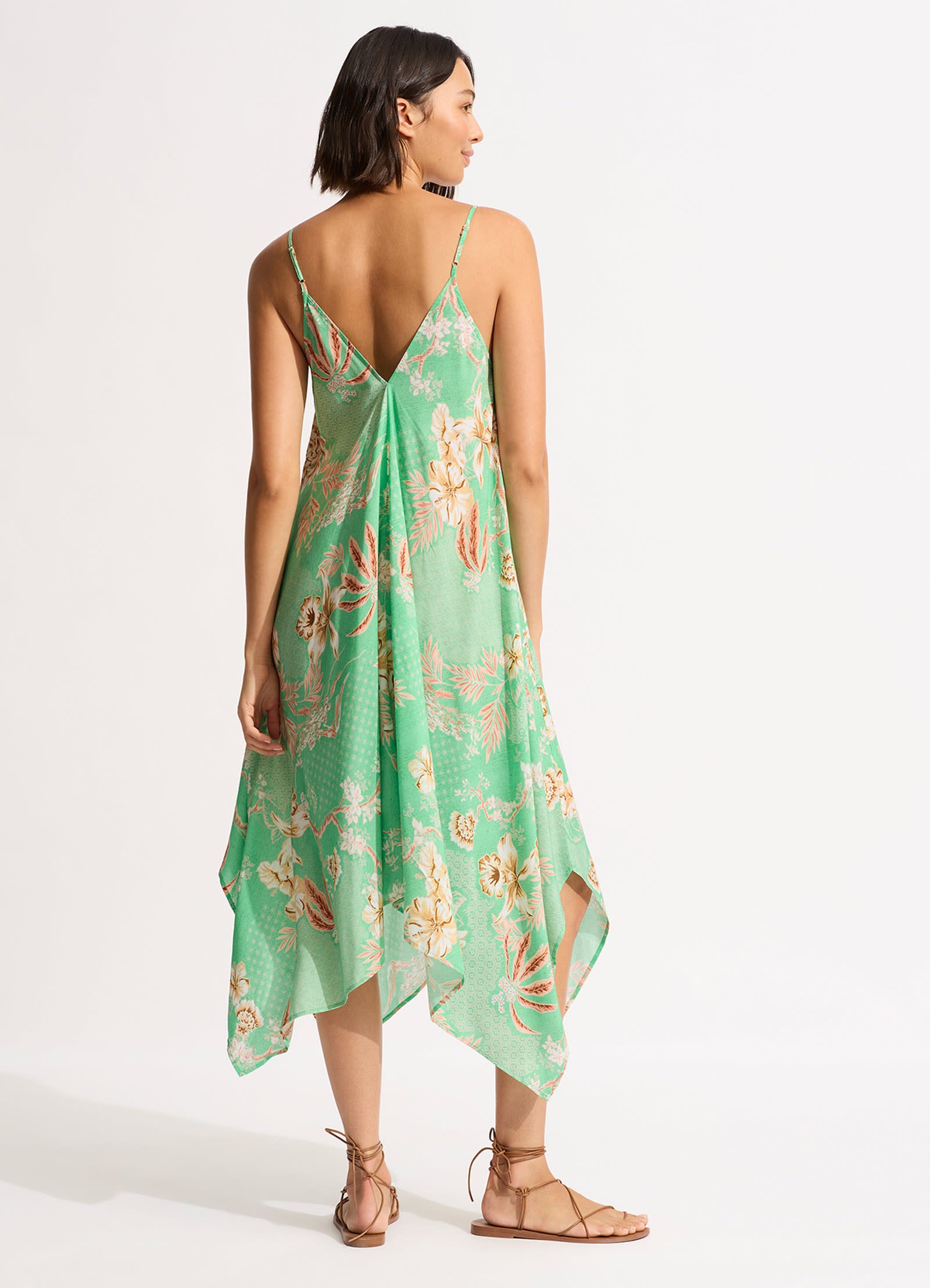 Eden Scarf Dress - Mint - Mint view 3