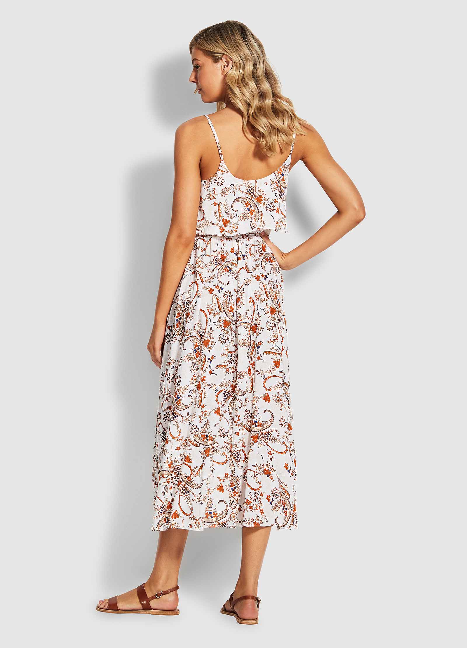 El Dorado Chloe Paisley Dress - White - White view 2