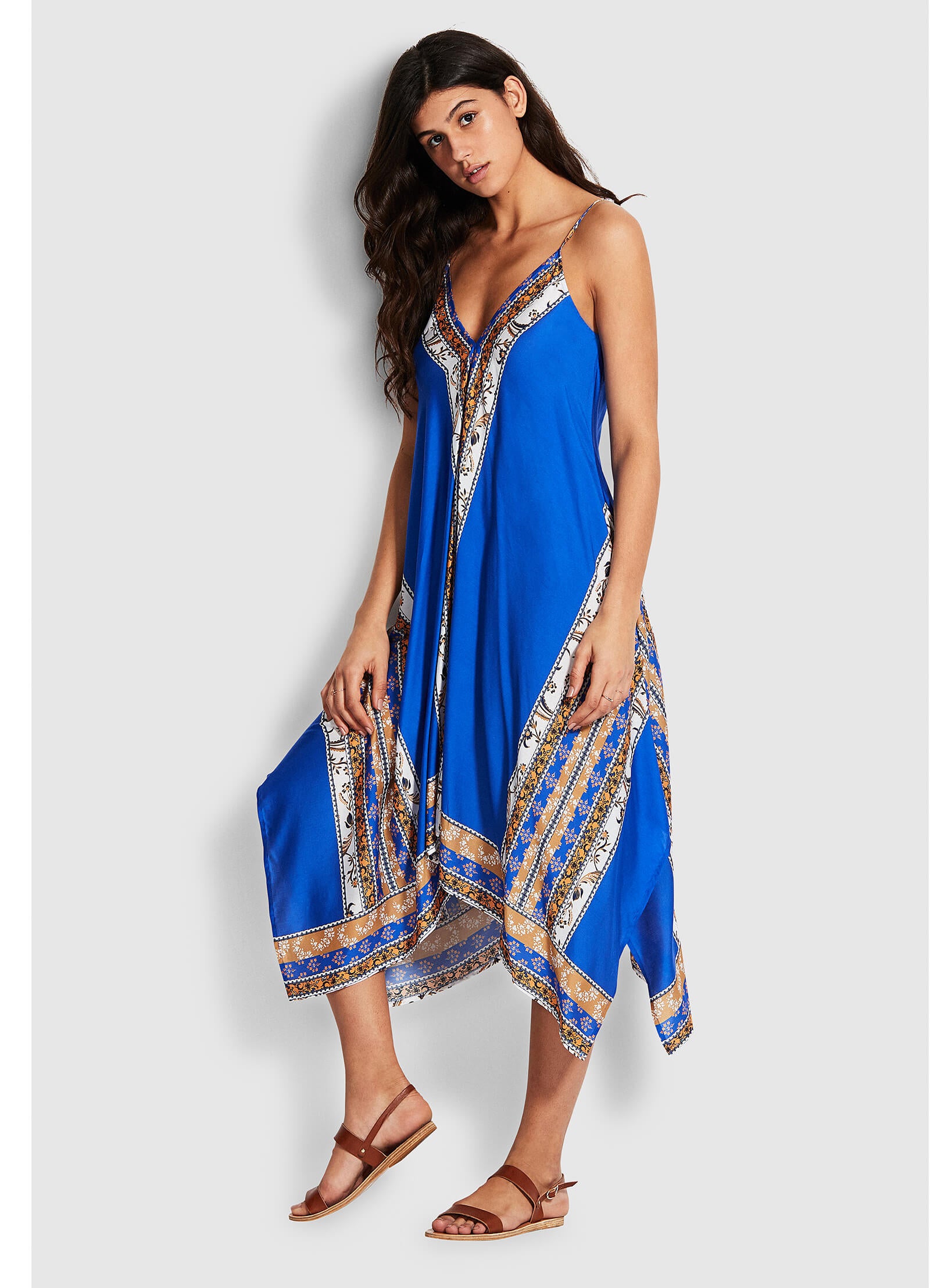 El Dorado Scarf Dress - Cobalt Blue - Cobalt Blue view 2