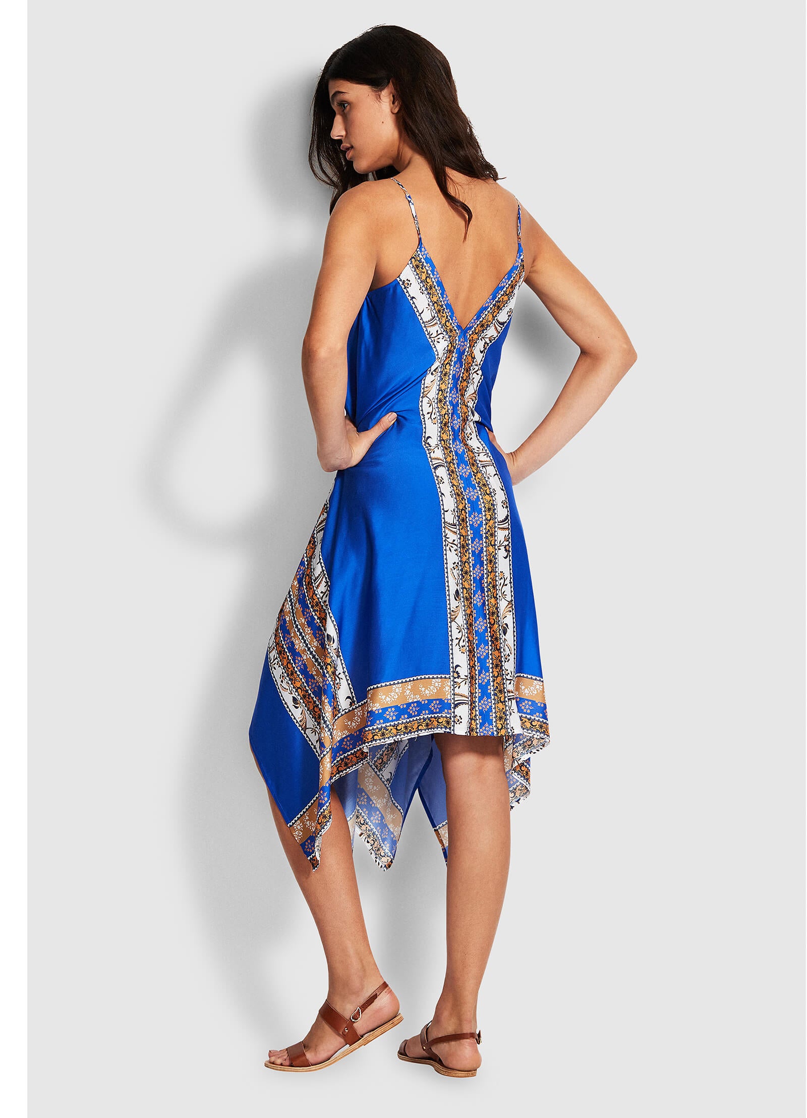 El Dorado Scarf Dress - Cobalt Blue - Cobalt Blue view 3
