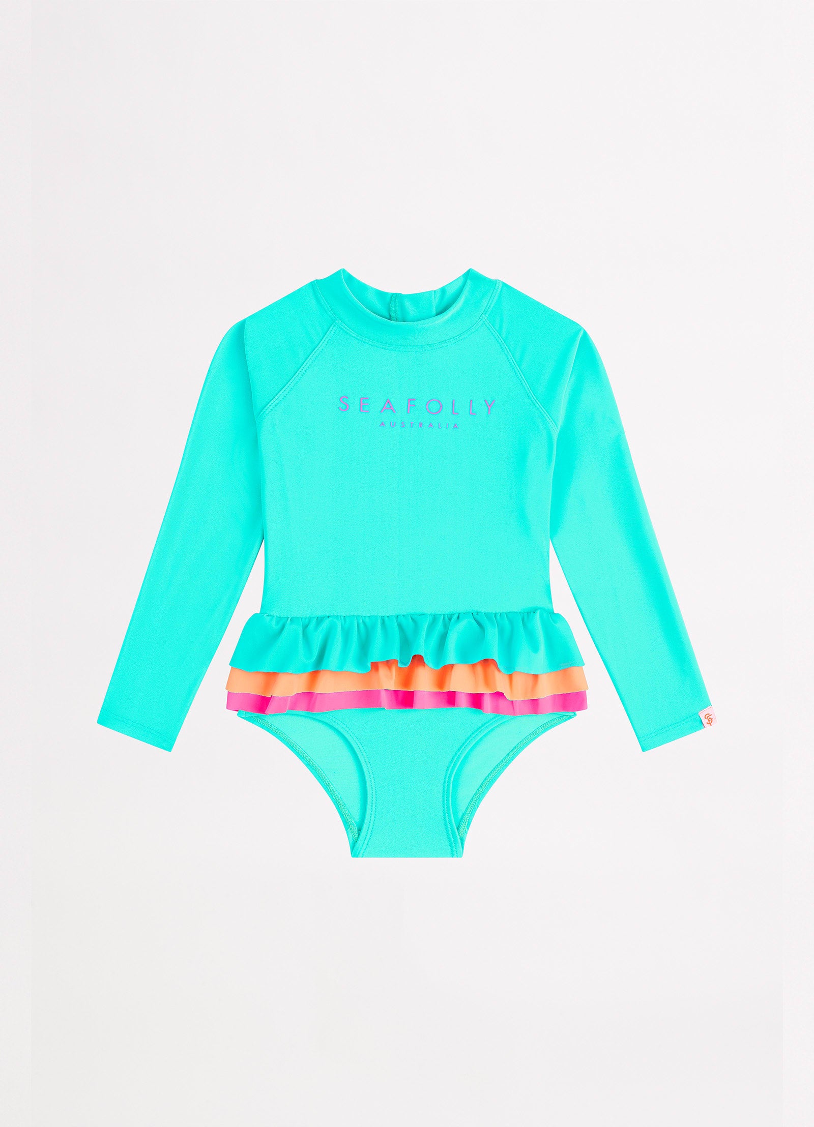 Essential Girls Colour Blocked Paddlesuit - Splash - Splash view 2